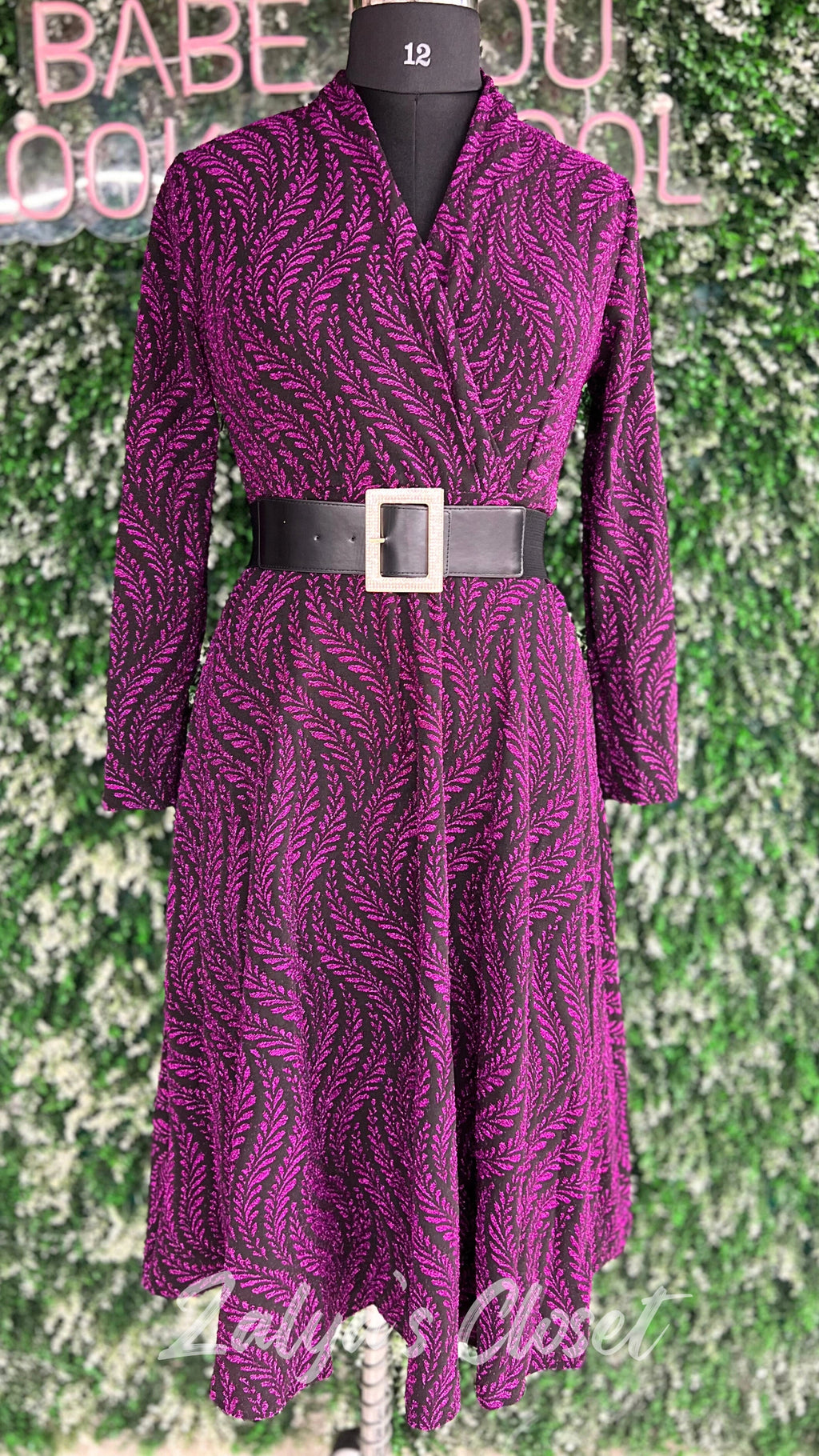 Printed Imported Party Wear Gown With Belt