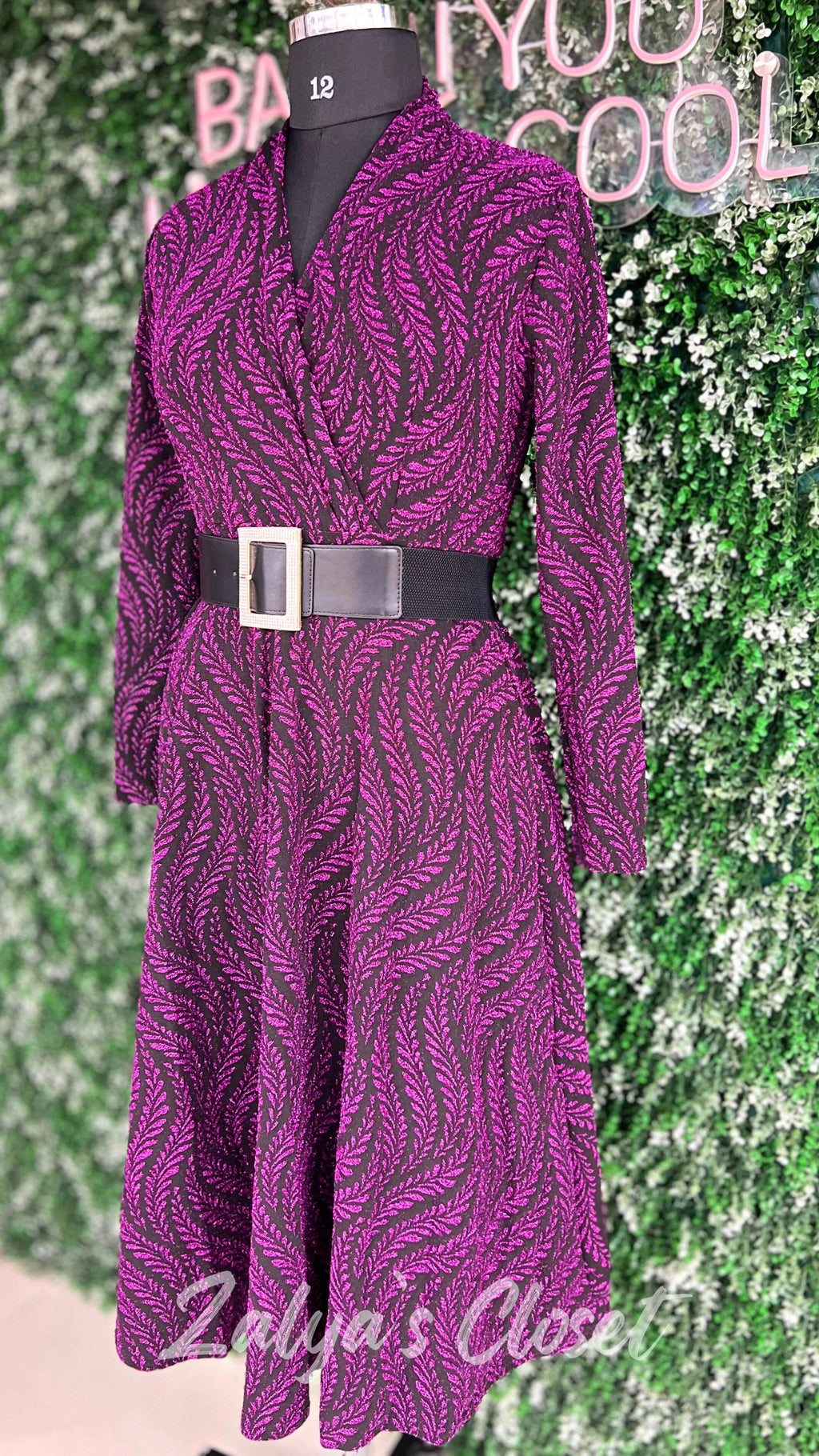 Printed Imported Party Wear Gown With Belt