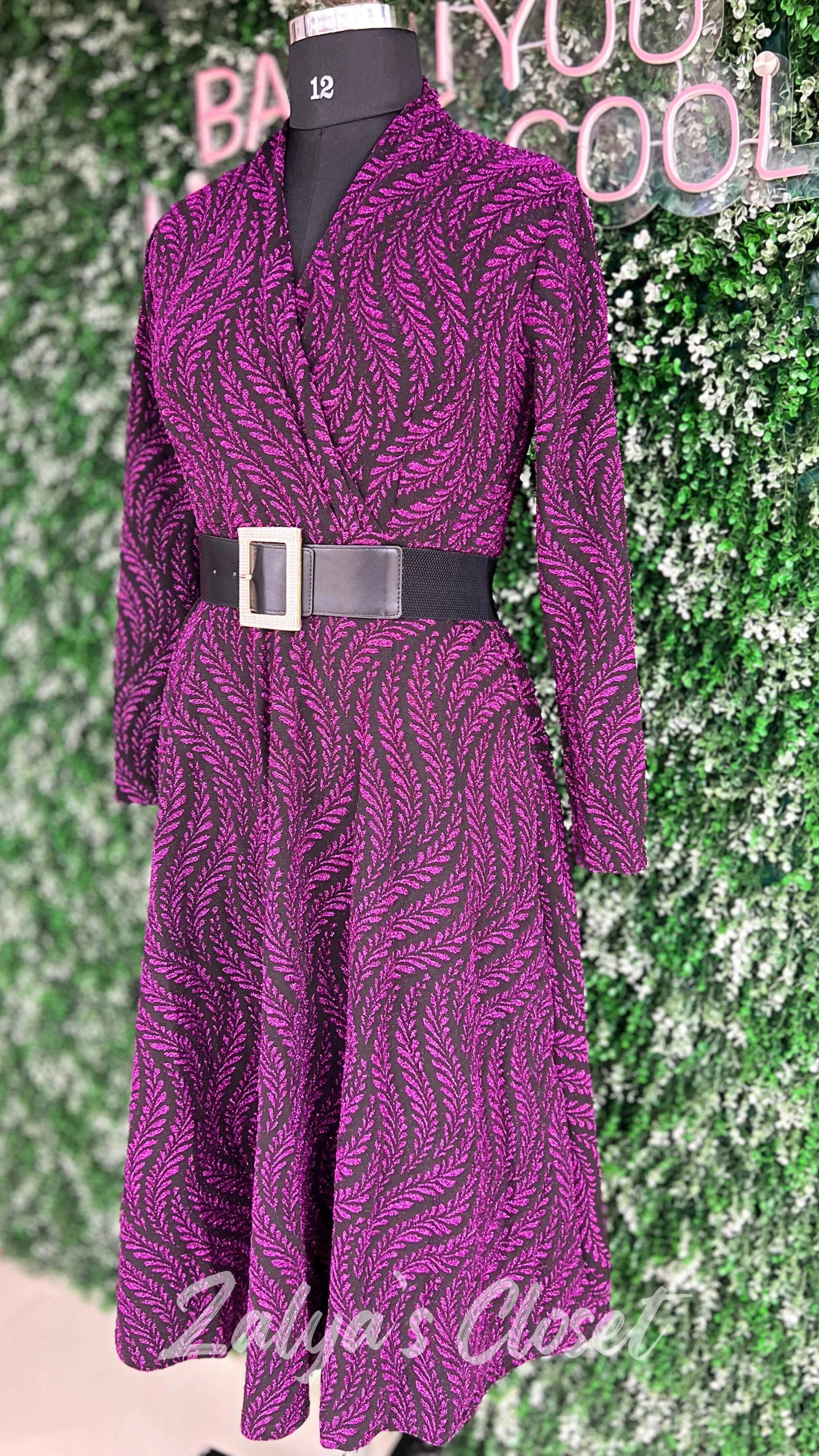 Printed Imported Party Wear Gown With Belt