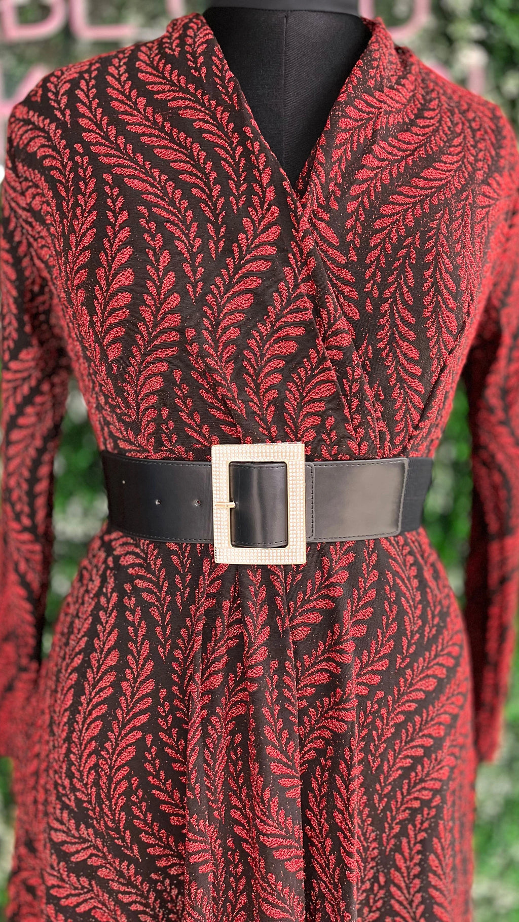 Printed Imported Party Wear Gown With Belt