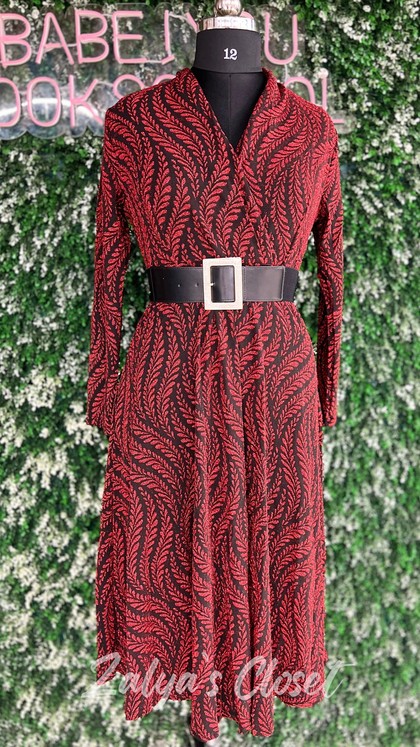 Printed Imported Party Wear Gown With Belt