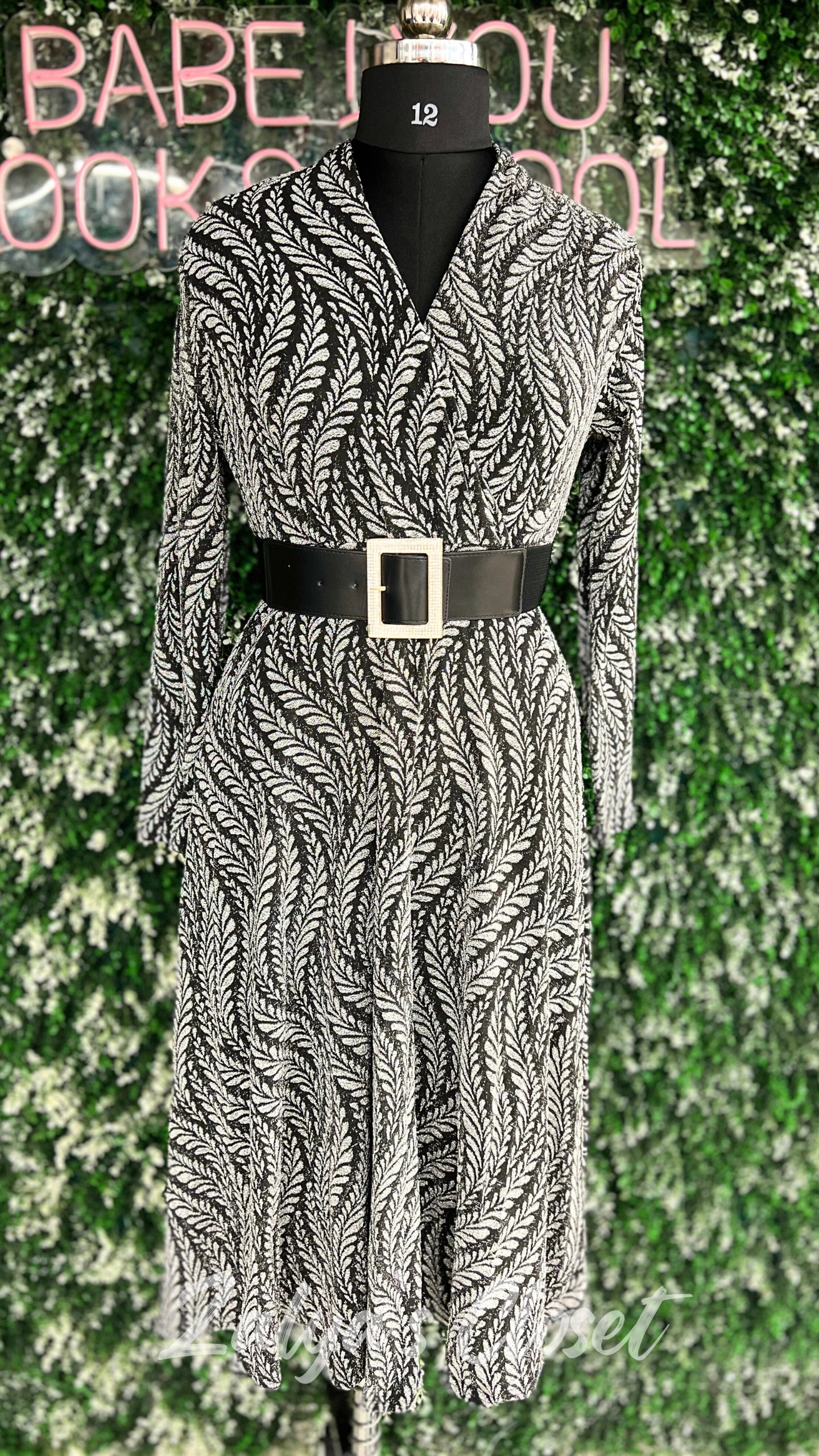 Printed Imported Party Wear Gown With Belt