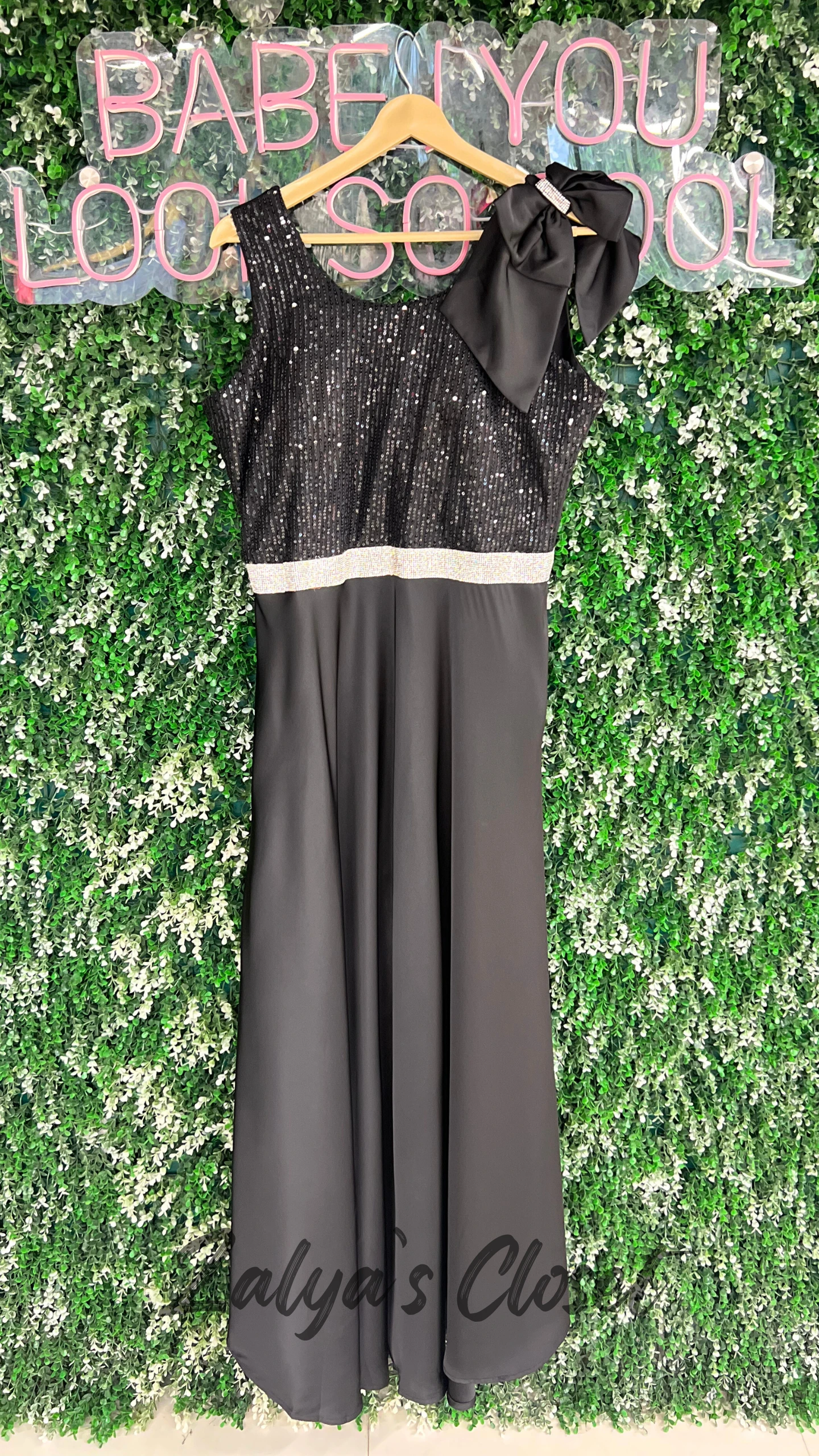 Satin Half Work Party Wear Dress