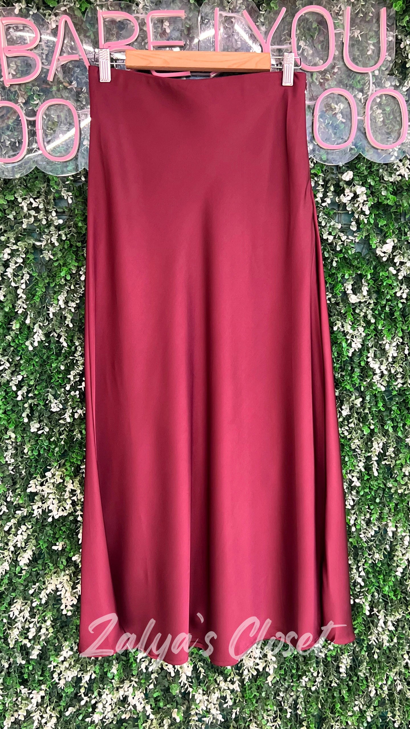 Satin Skirts Imported
