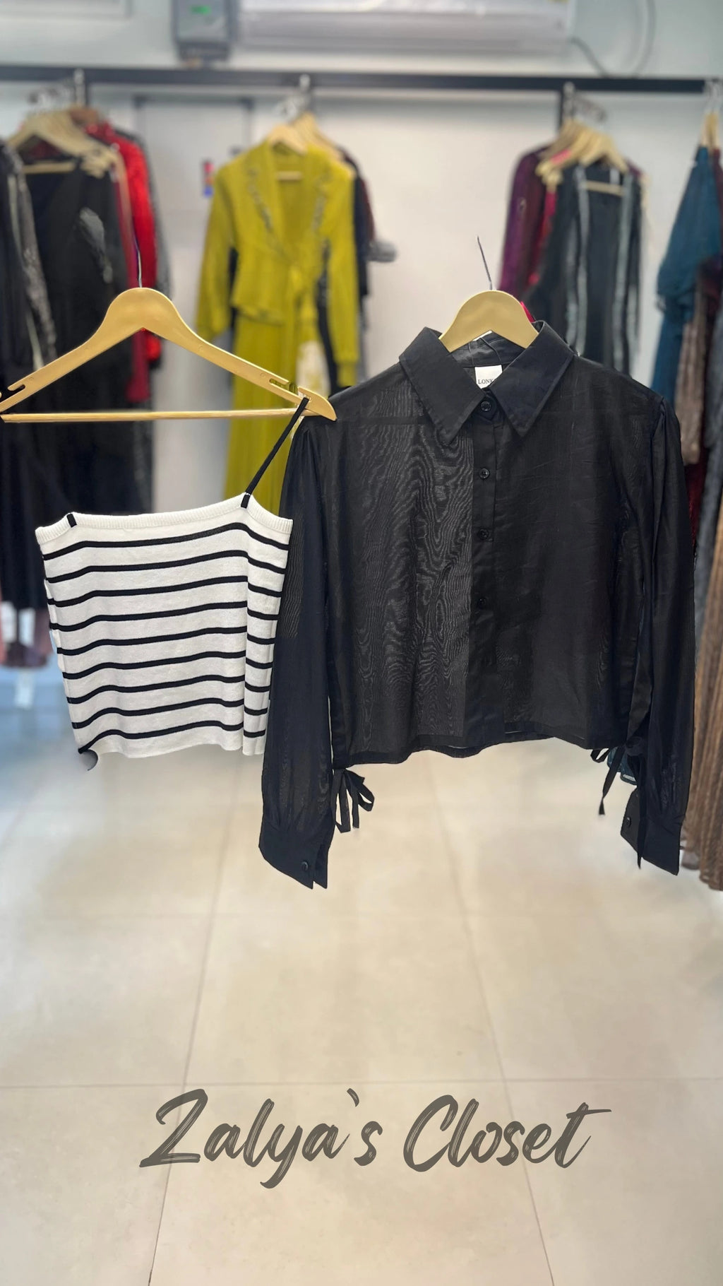 Shirt With Striped Inner