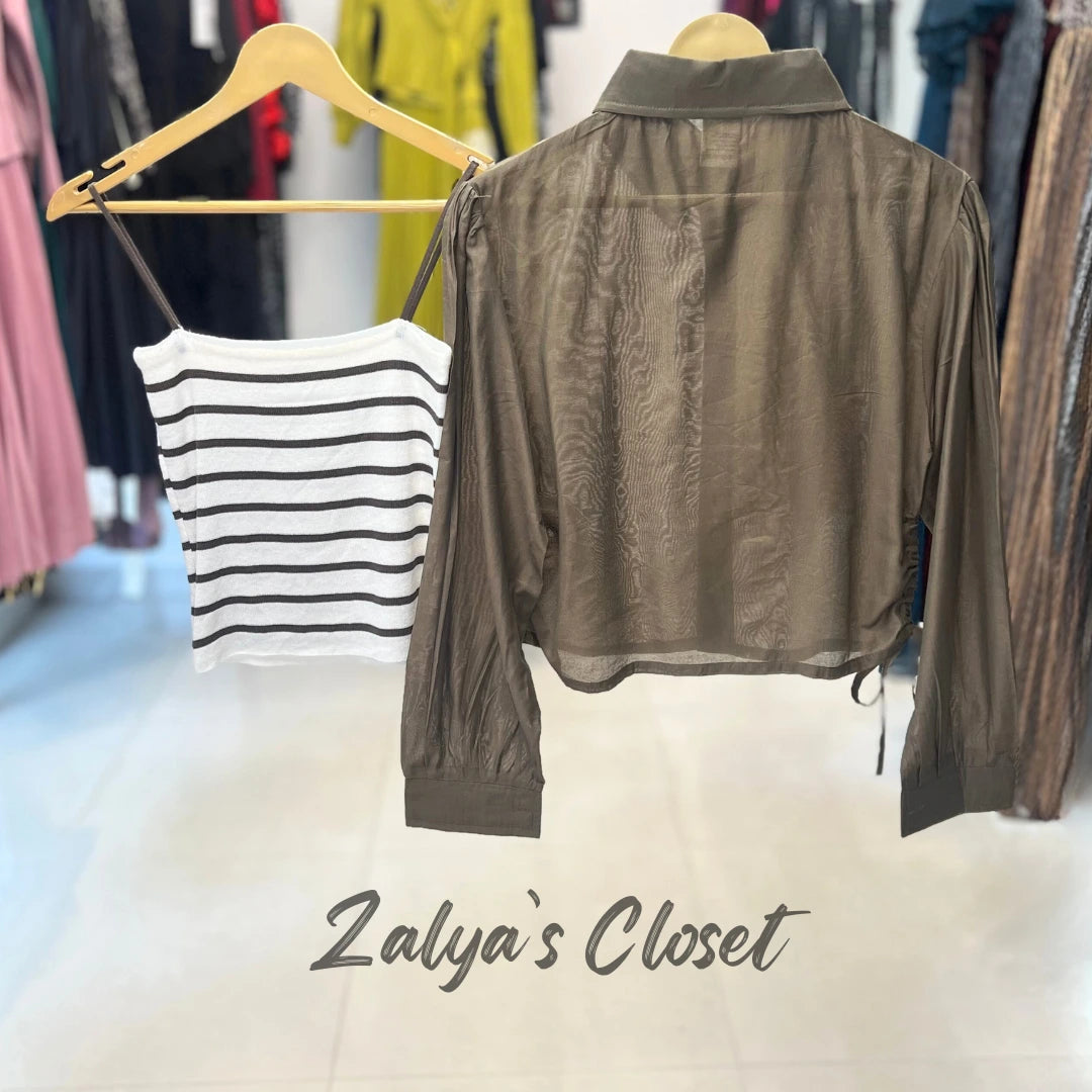 Shirt With Striped Inner