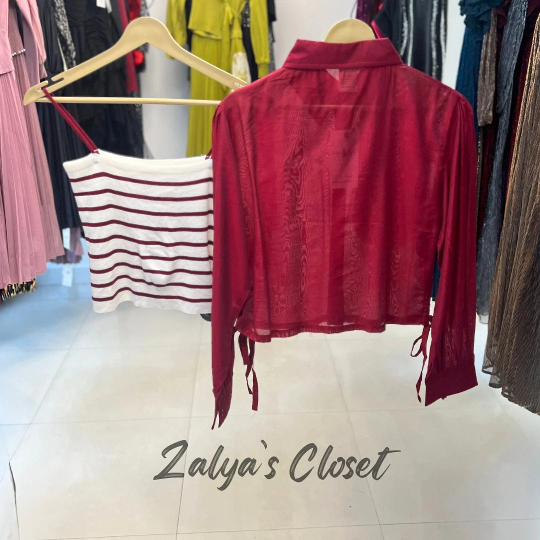 Shirt With Striped Inner