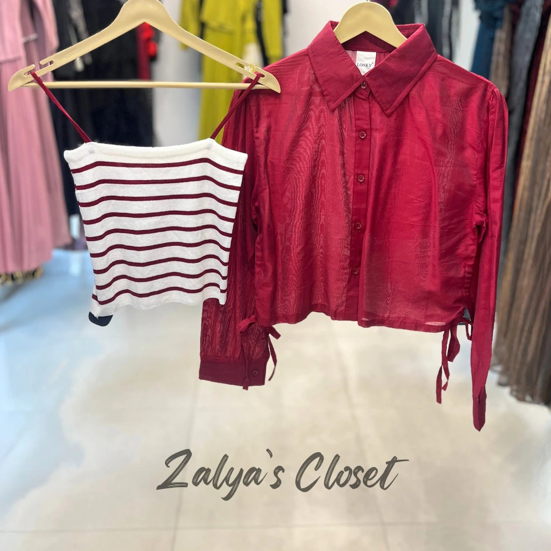 Shirt With Striped Inner