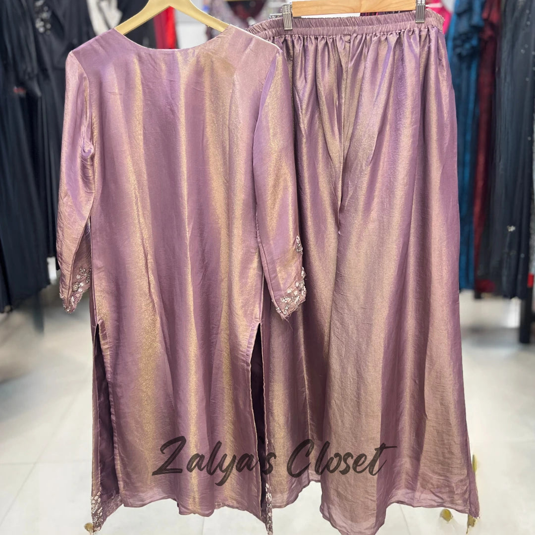 Silk 3 Pcs Designer Suit Set Kurti