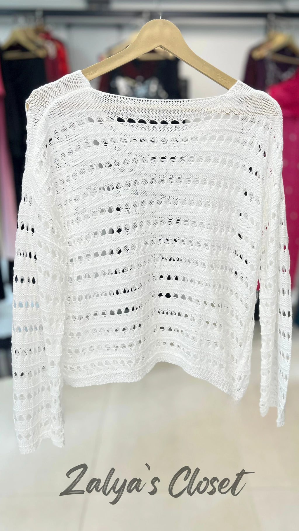 Solid Crochet Tops Imported