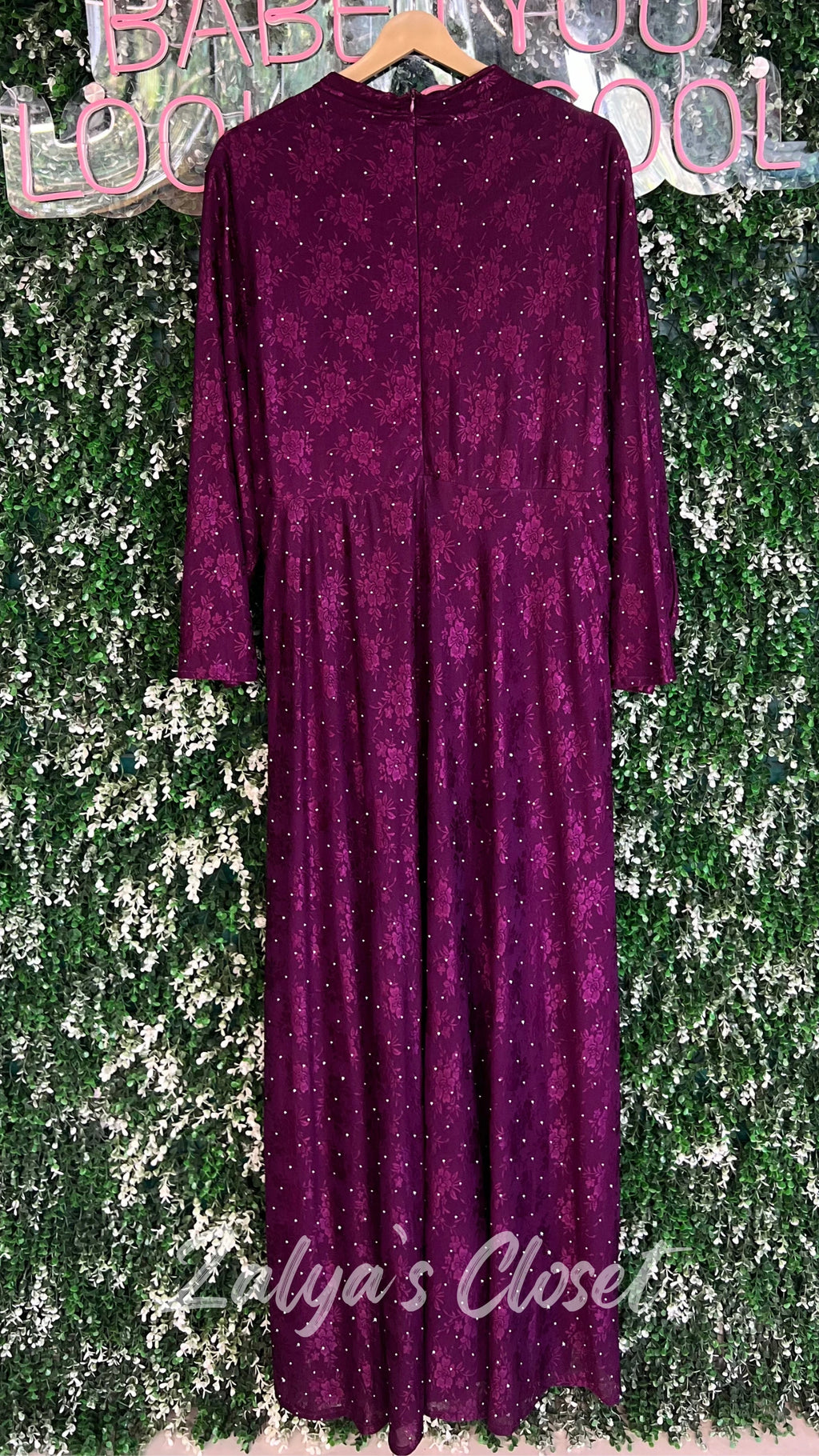 Stone Work Party Wear Gown With Belt