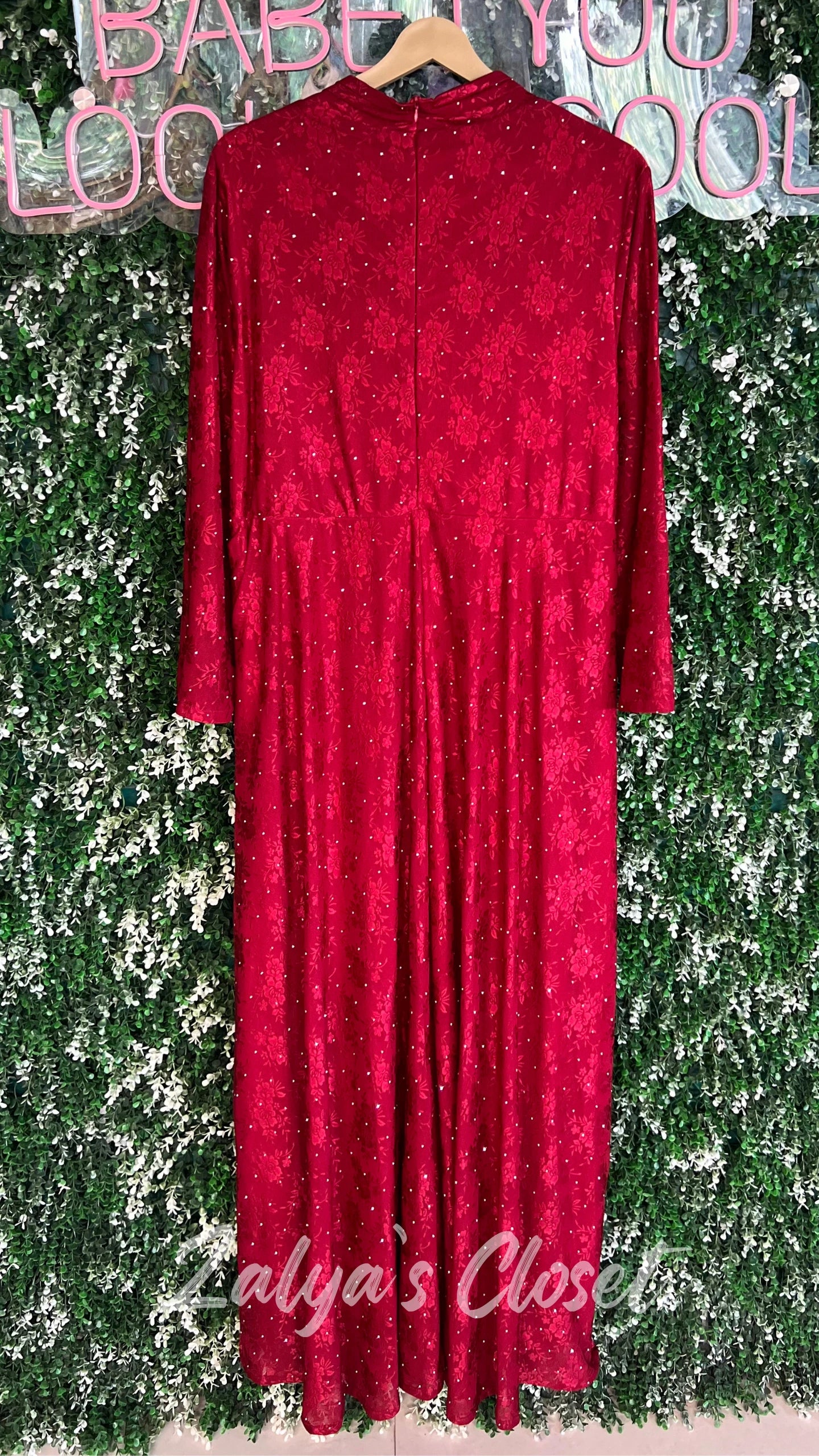 Stone Work Party Wear Gown With Belt