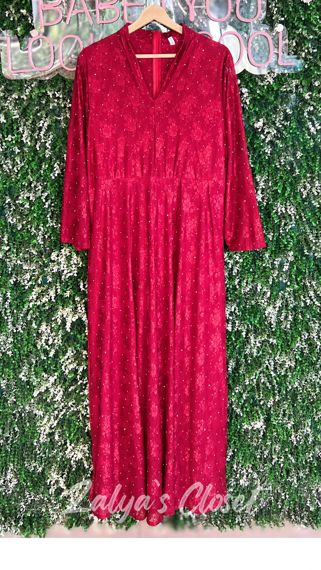 Stone Work Party Wear Gown With Belt