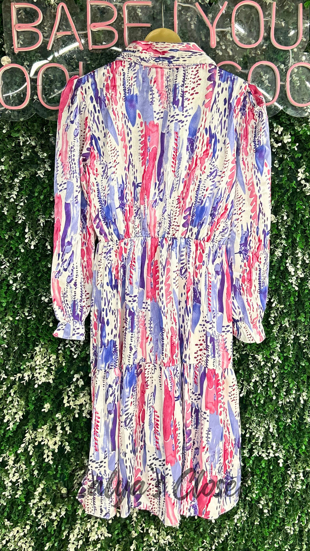 Tiered Printed Dress