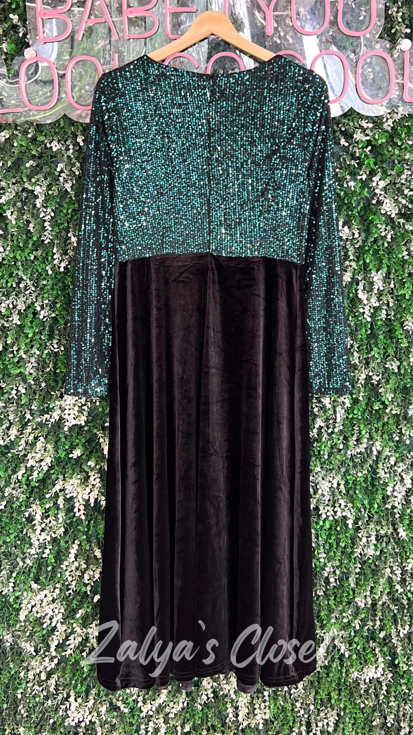 Top Imported Shimmer Velvet Imported Party Wear Dress