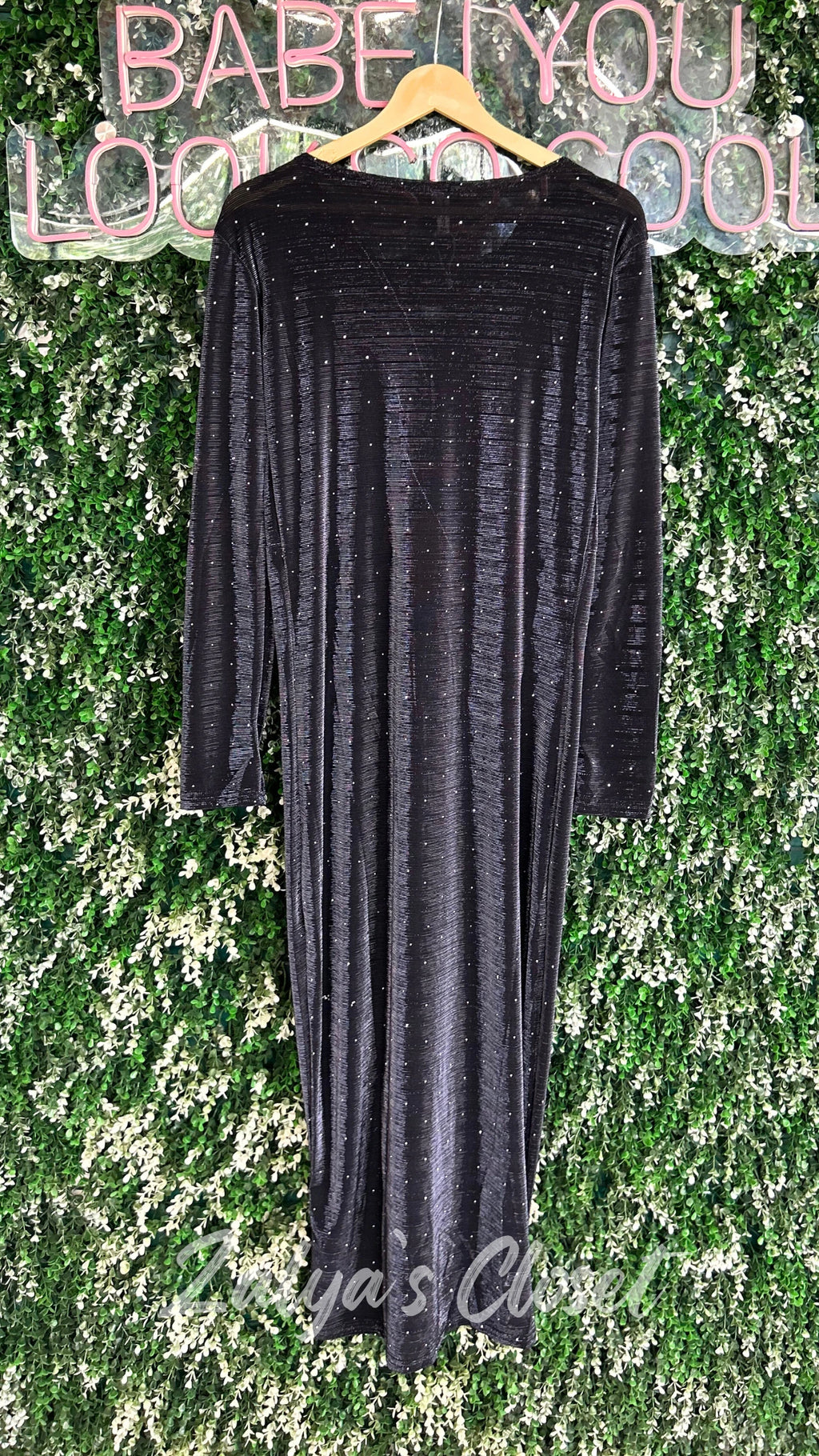 Velvet Center Stone Work Party wear Dress