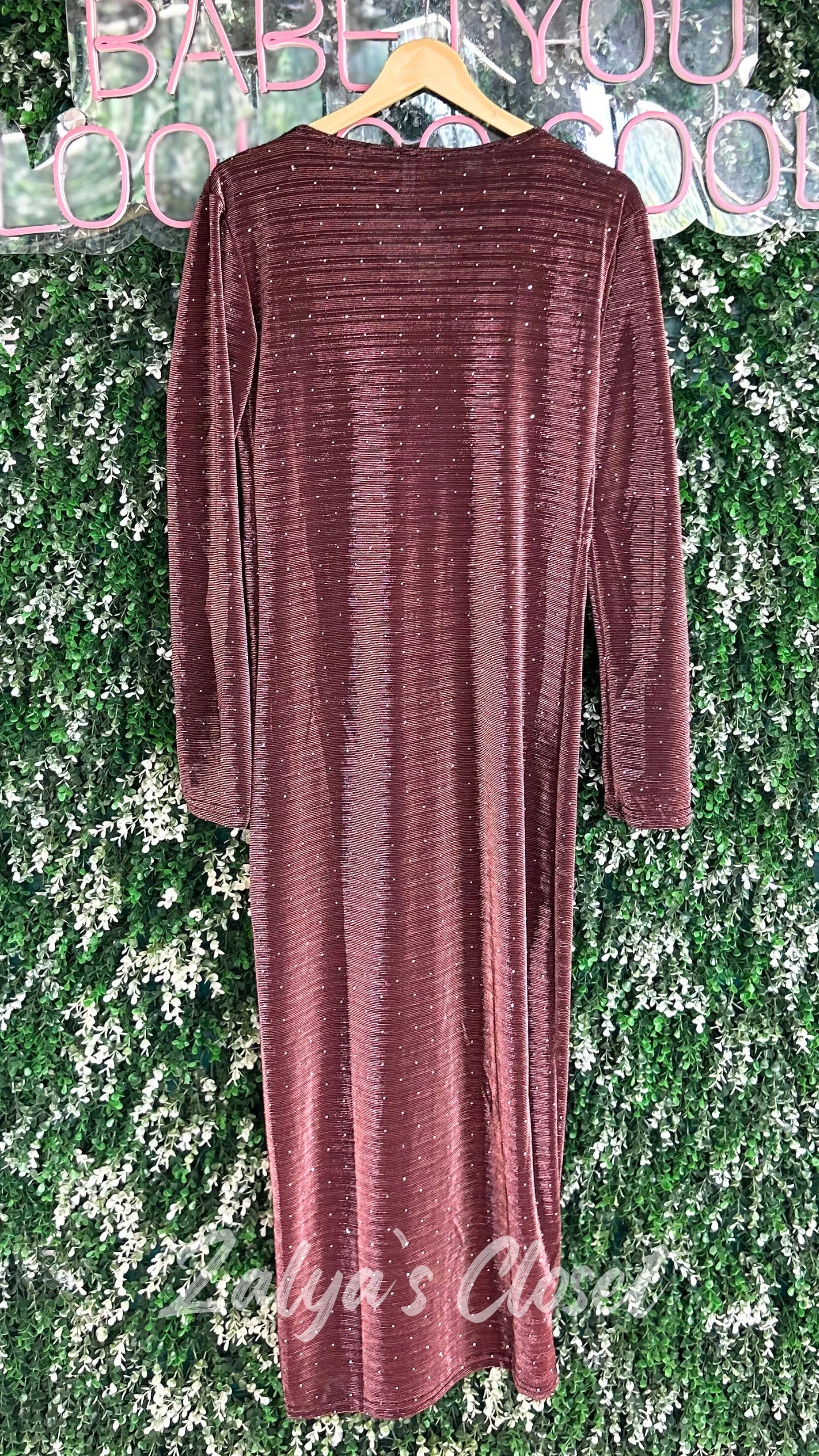 Velvet Center Stone Work Party wear Dress