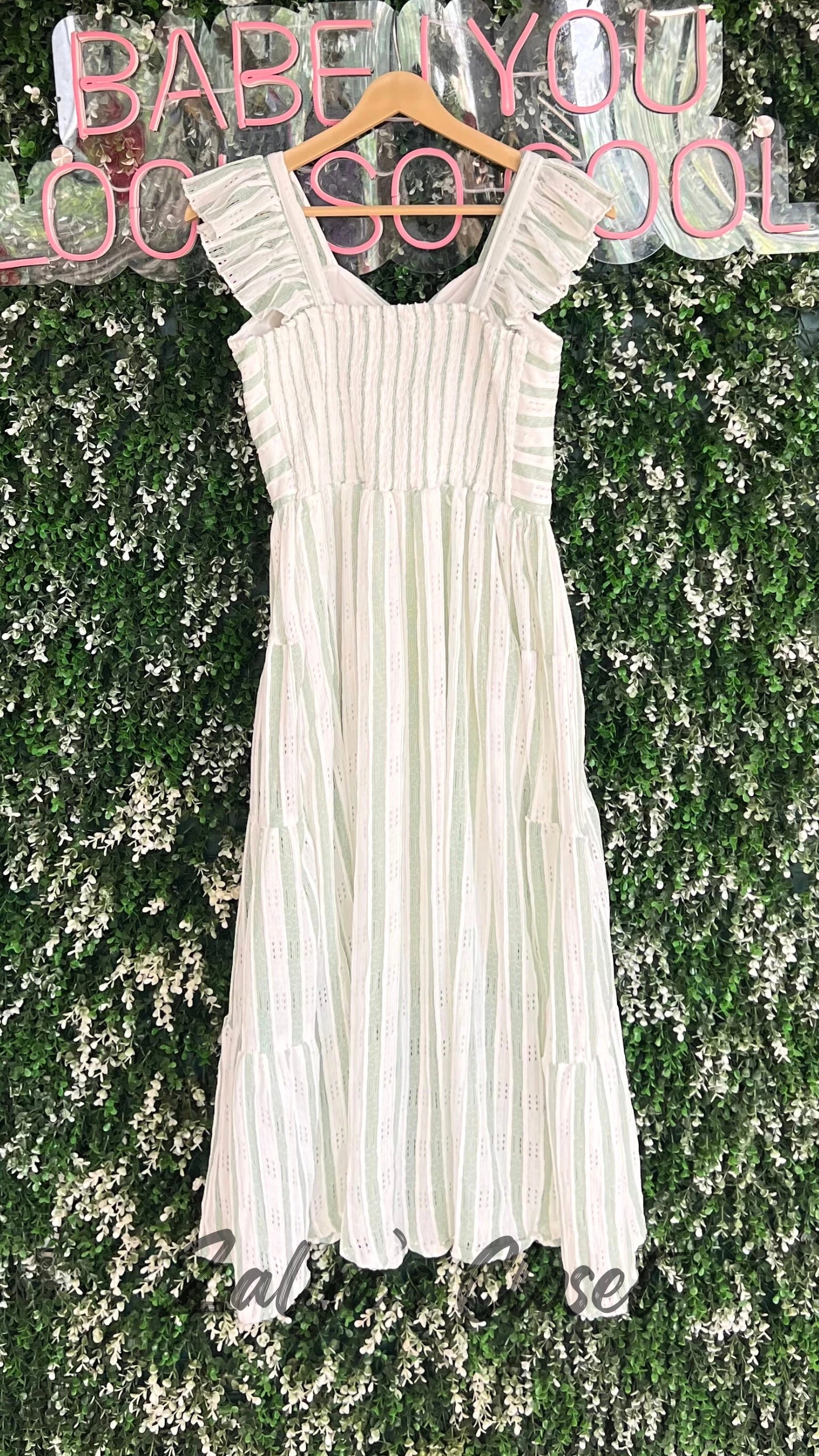 Vertical Striped Dress