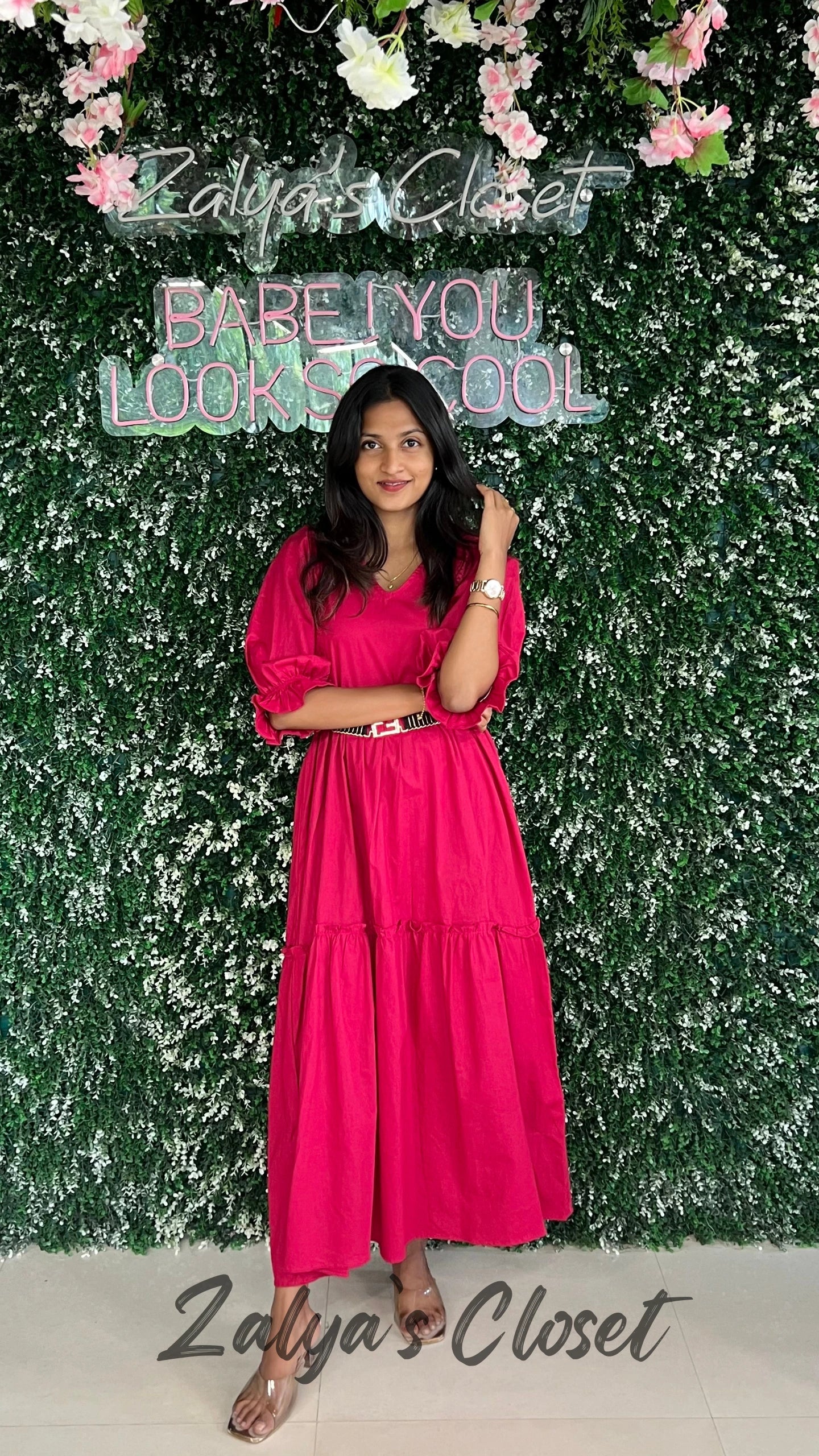 Solid Cotton Long Dress image 2