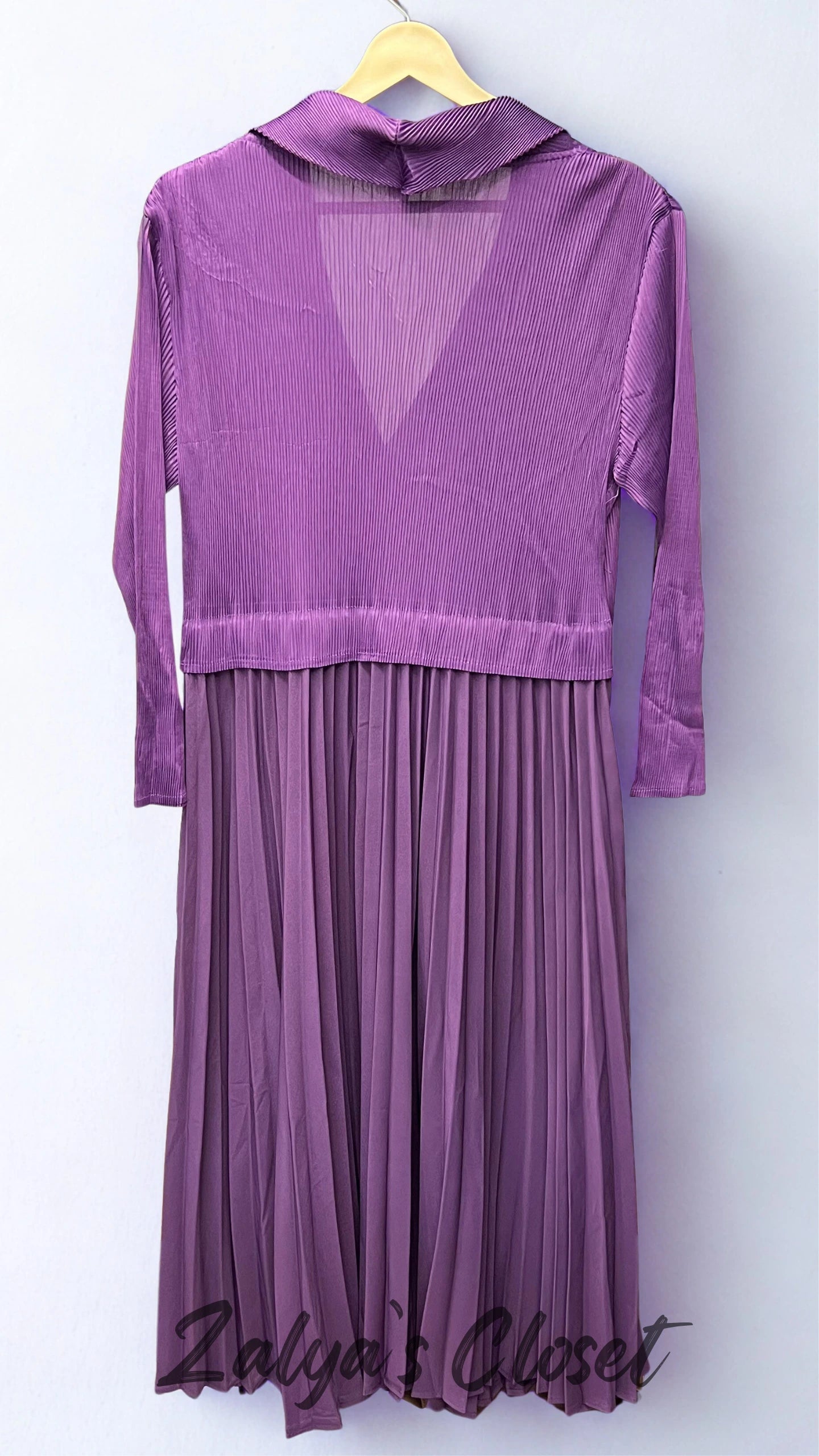 Imported One Side Pleated Magic Dress image 4