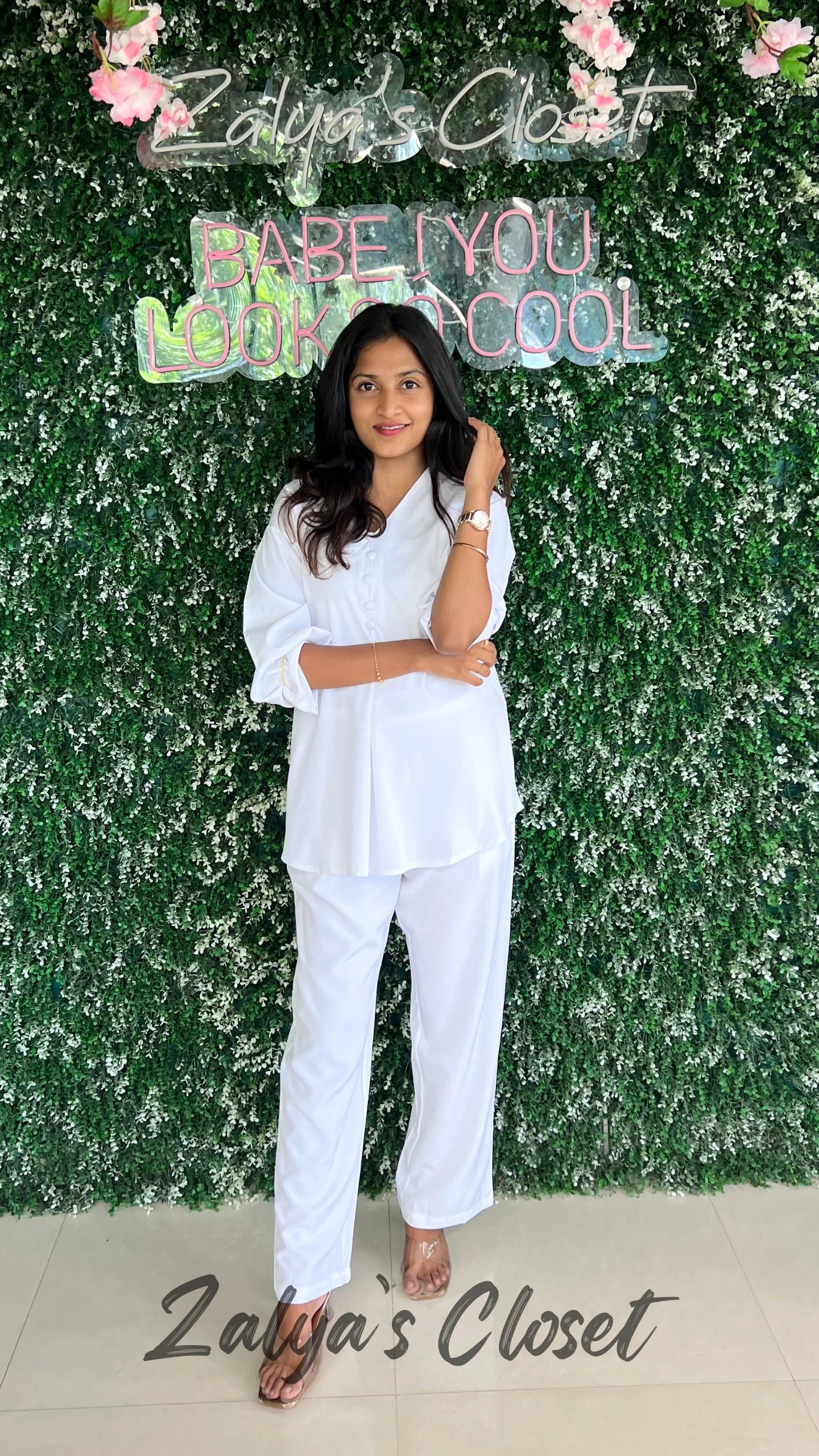 Straight Fit Pant and Solid Top Co-ord Set image 17