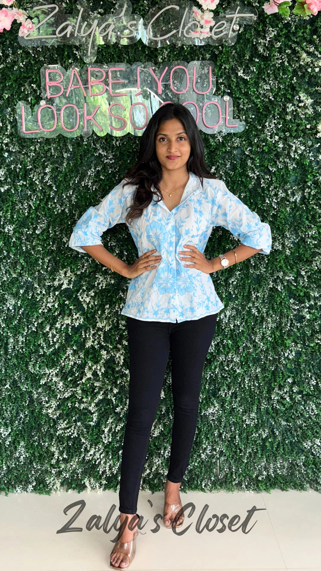 Flower Embroidered Tops image 11