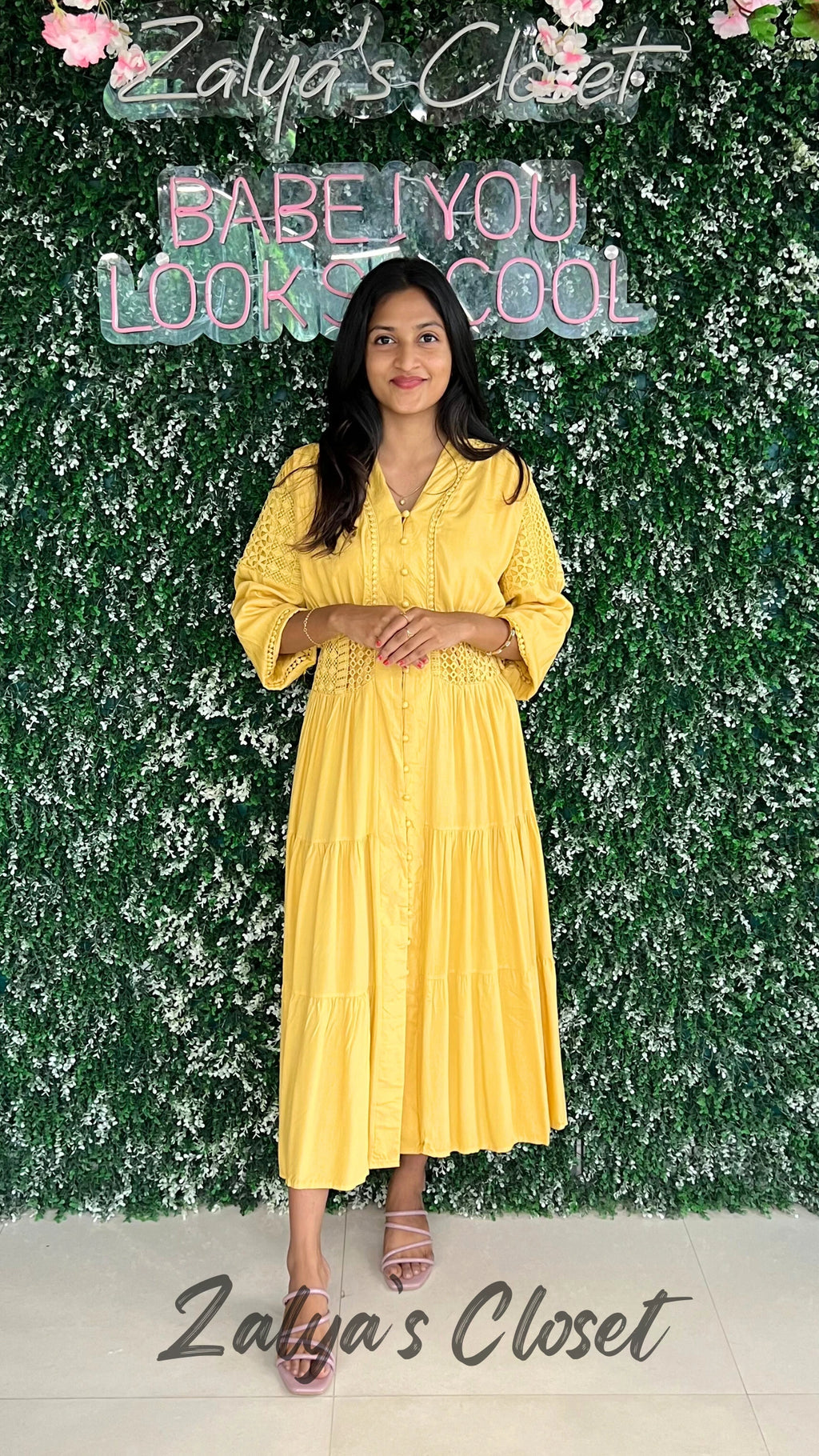 Imported Full Length Front Buttoned Dress image 4