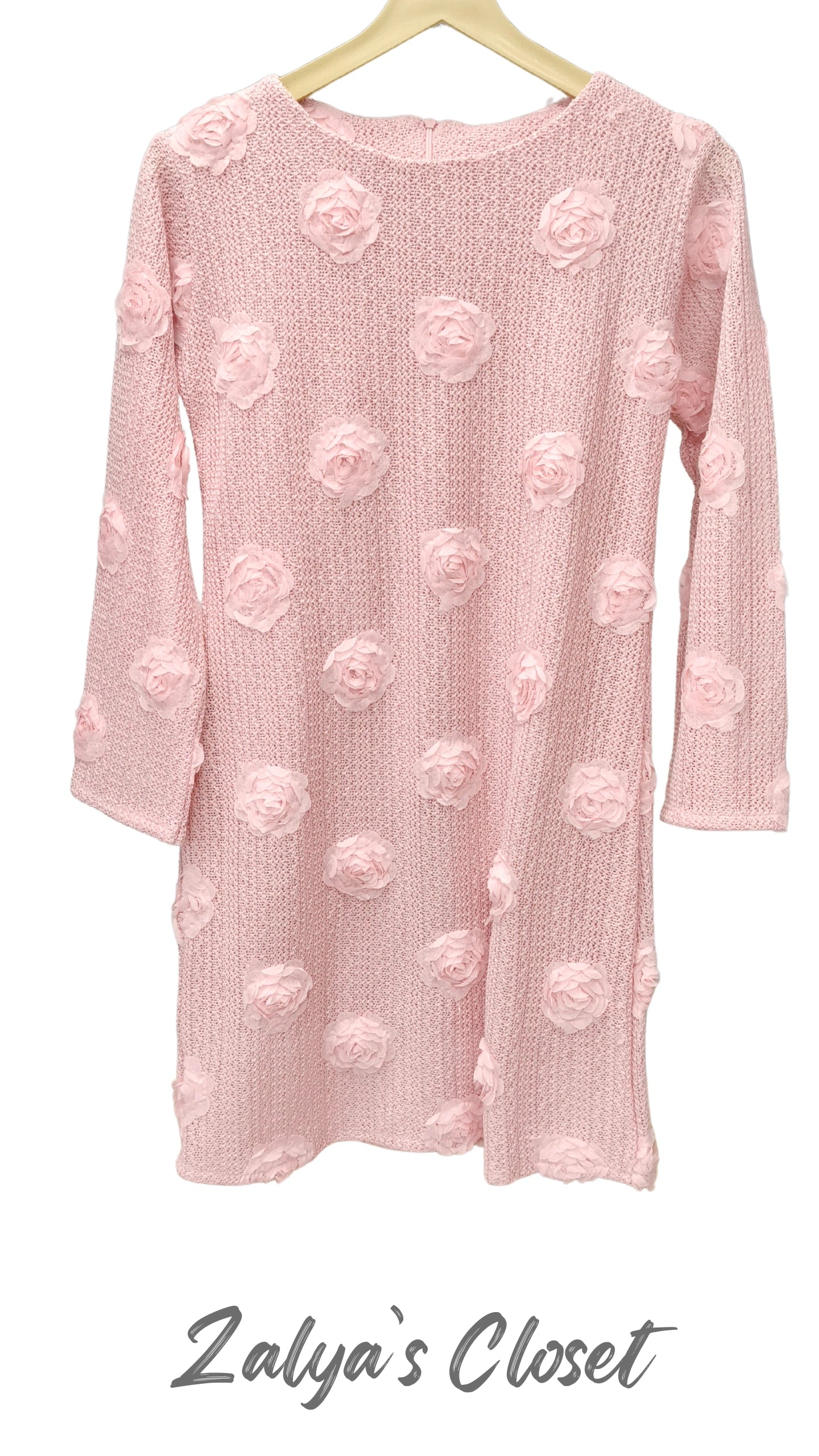 Imported Flower Embossed Dress image 8