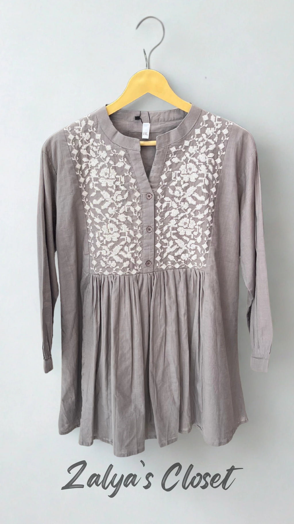 Peplum Style Tops - Grey, 40-44 image