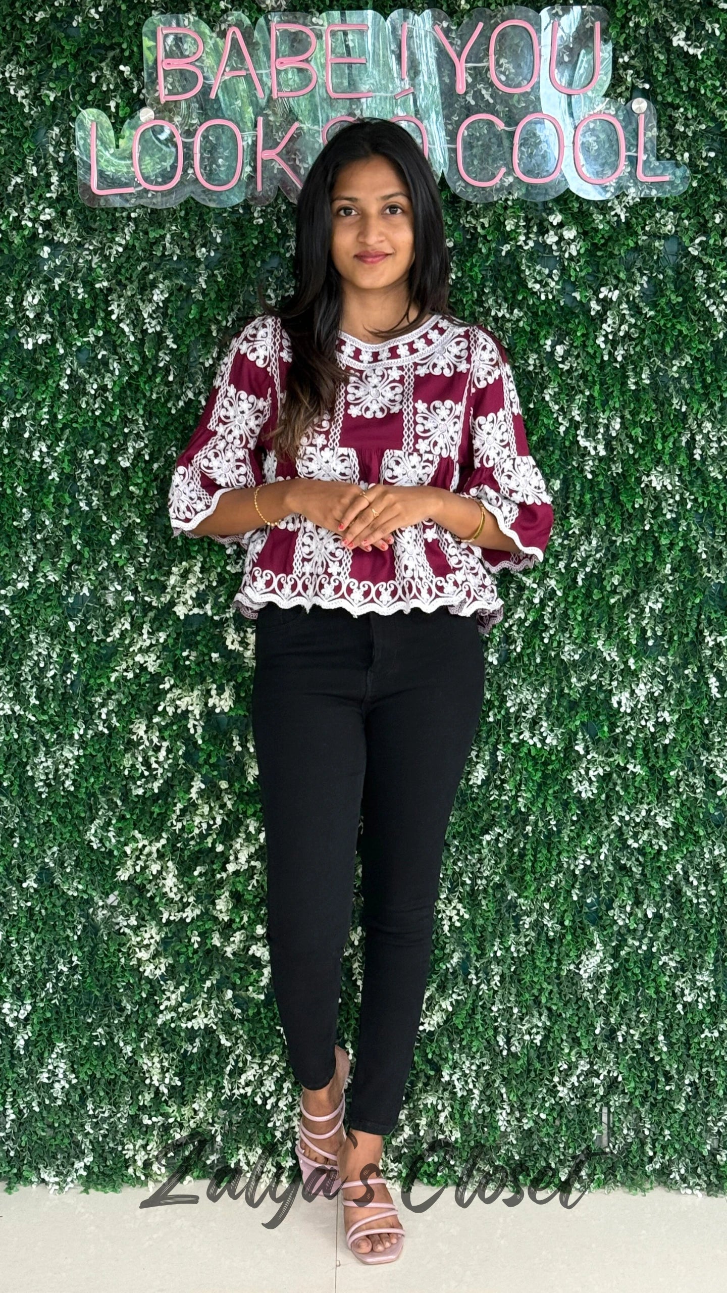 Top with Embroidered Detailing image 9