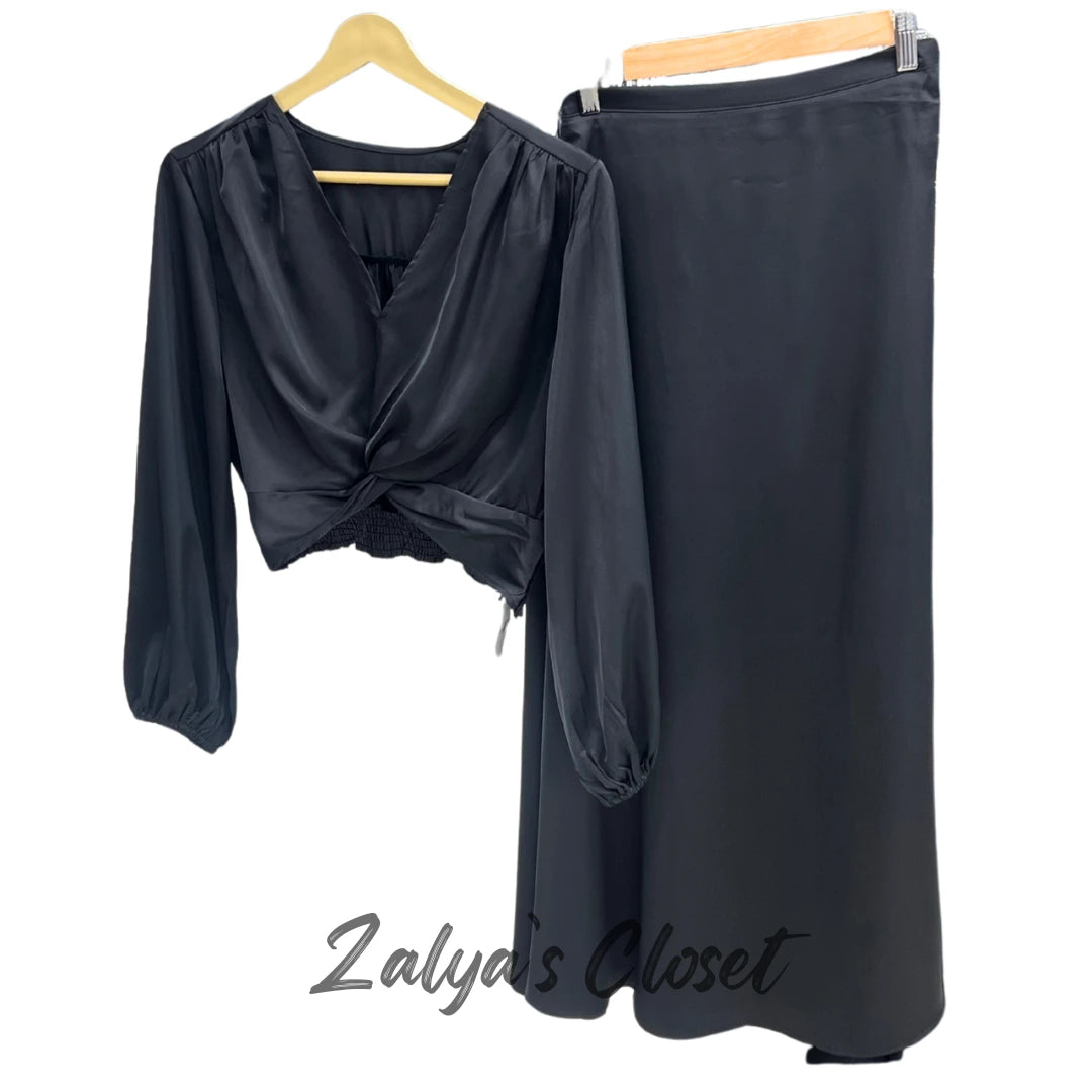 Satin co ord set imported image 1