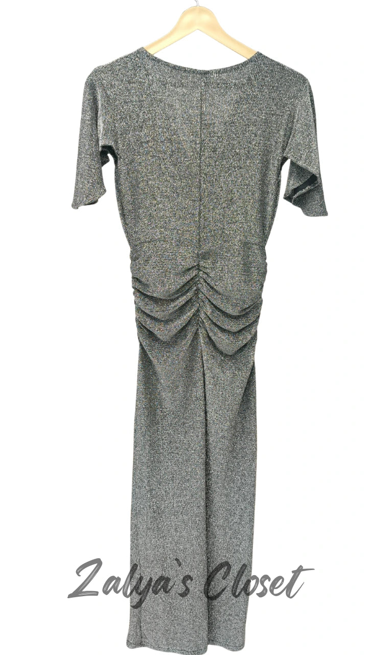 Imported Shimmer V-neck Party Wear image 8