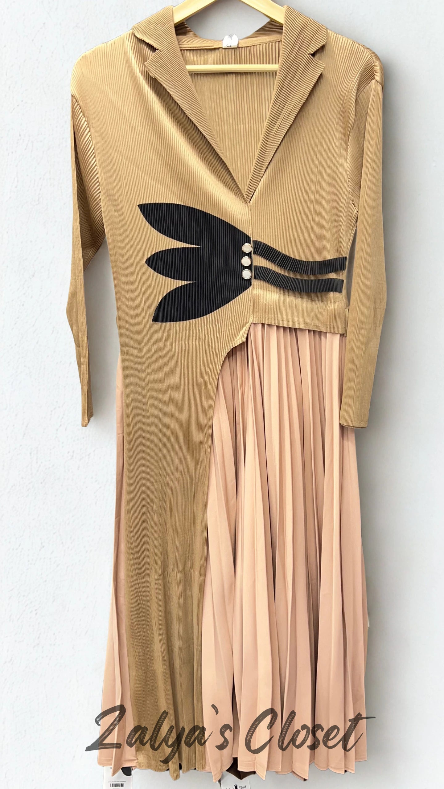 Imported One Side Pleated Magic Dress image 0