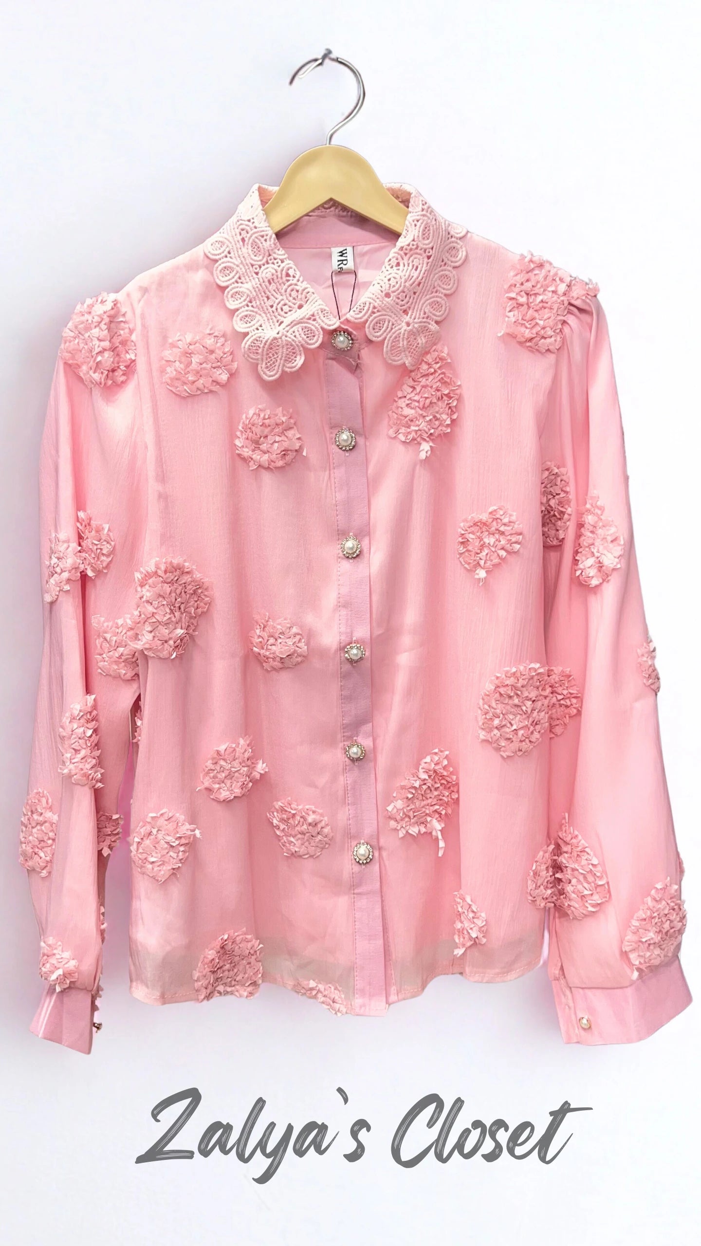 Imported Flower Embossed Tops image 6