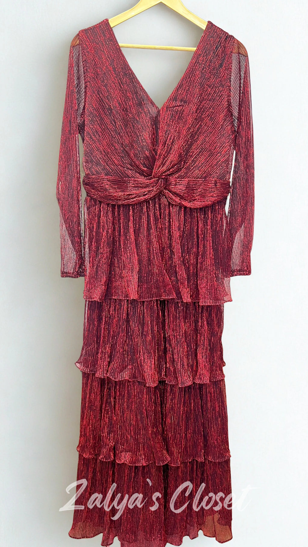 Tiered Party wear Gown image 4