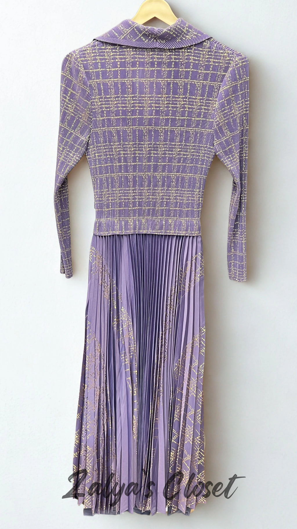 Imported Foil Printed with attached belt Magic Dress image 10