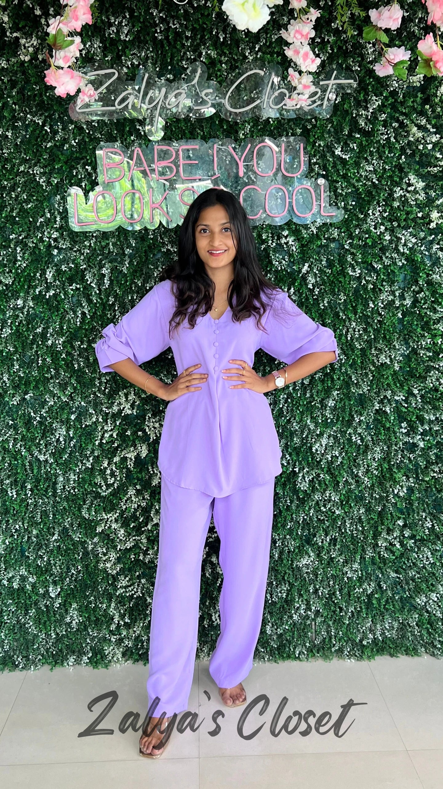 Straight Fit Pant and Solid Top Co-ord Set image 21