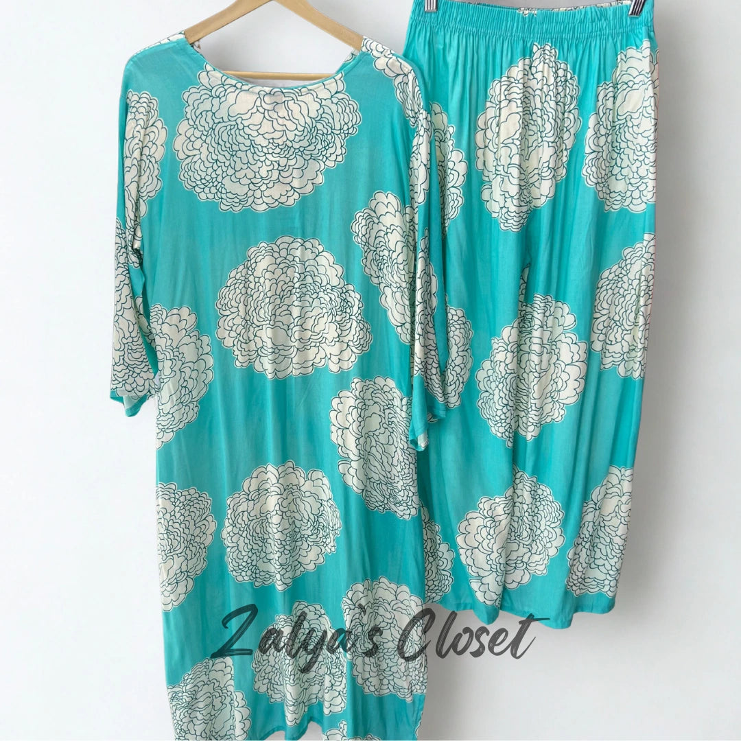 Cotton Same Print Kurta and Pant Co-ord Set image 6