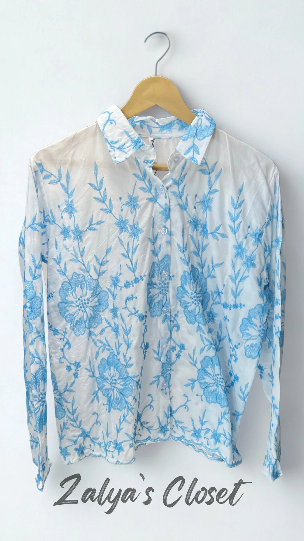 Flower Embroidered Tops image 2