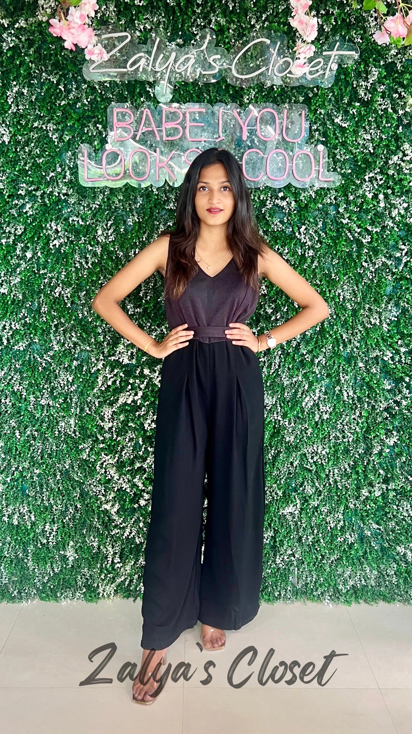 Party Wear Half Shimmer Jumpsuit image 2