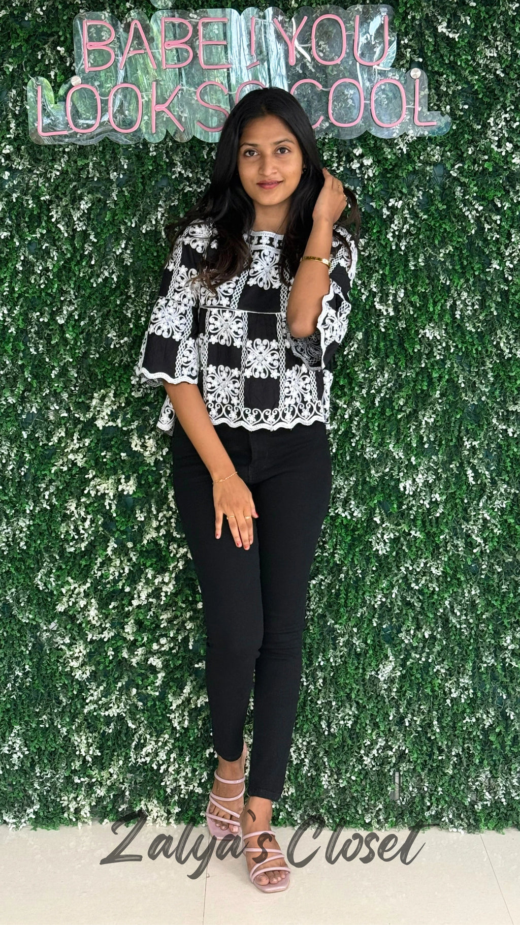 Top with Embroidered Detailing image 6