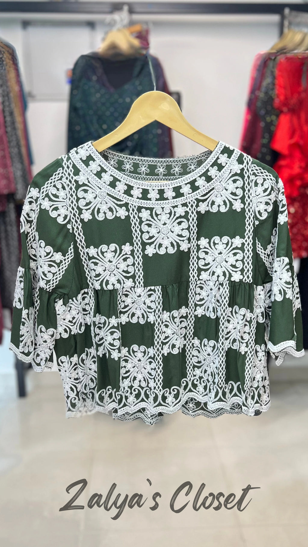 Top with Embroidered Detailing image 19