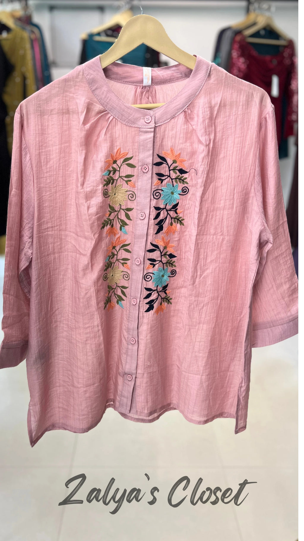 Embroidered Tops Plus Size image 20