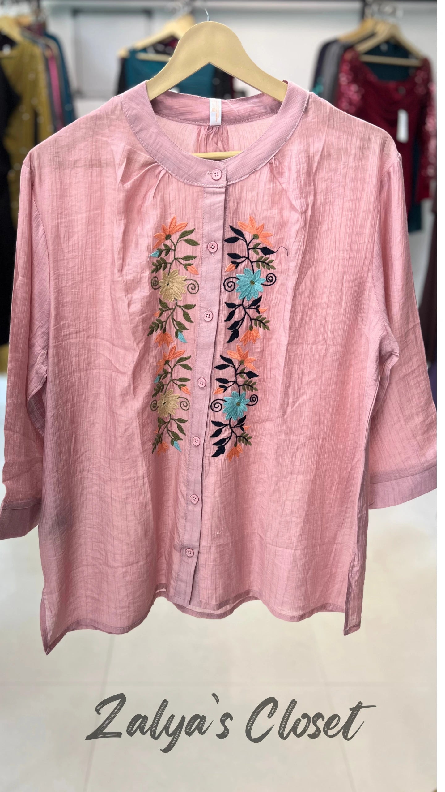 Embroidered Tops Plus Size image 20