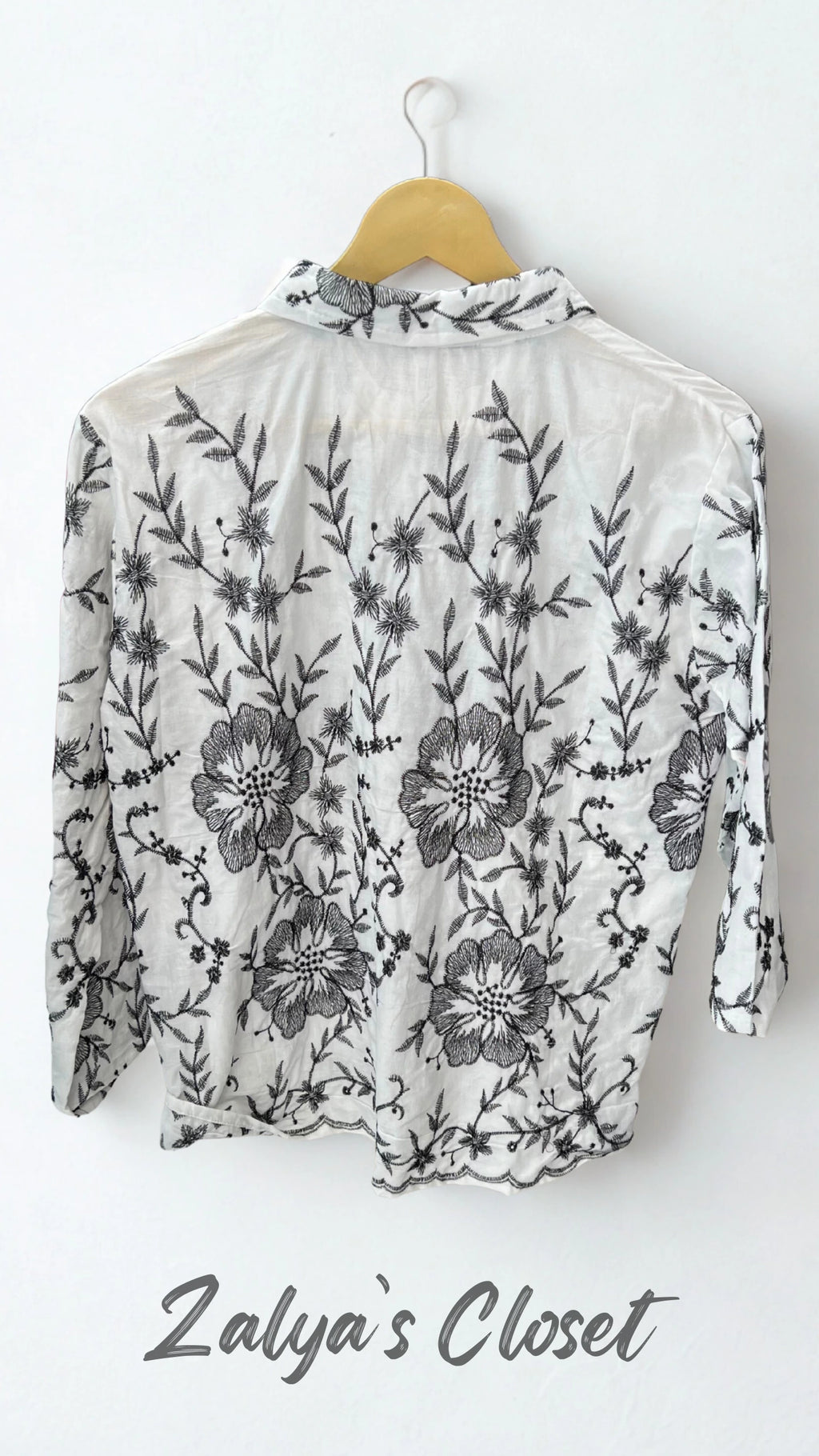 Flower Embroidered Tops image 12