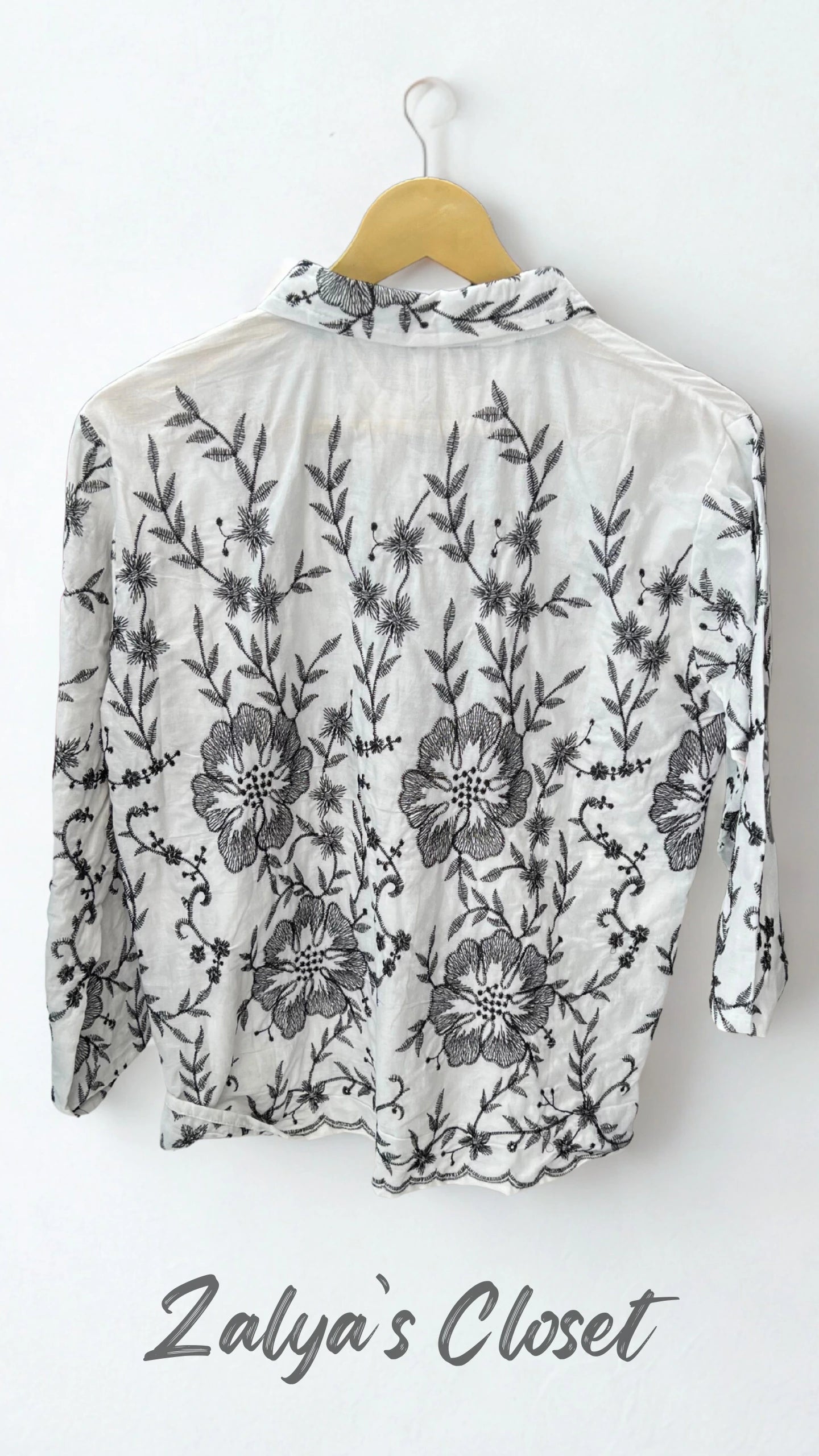 Flower Embroidered Tops image 12