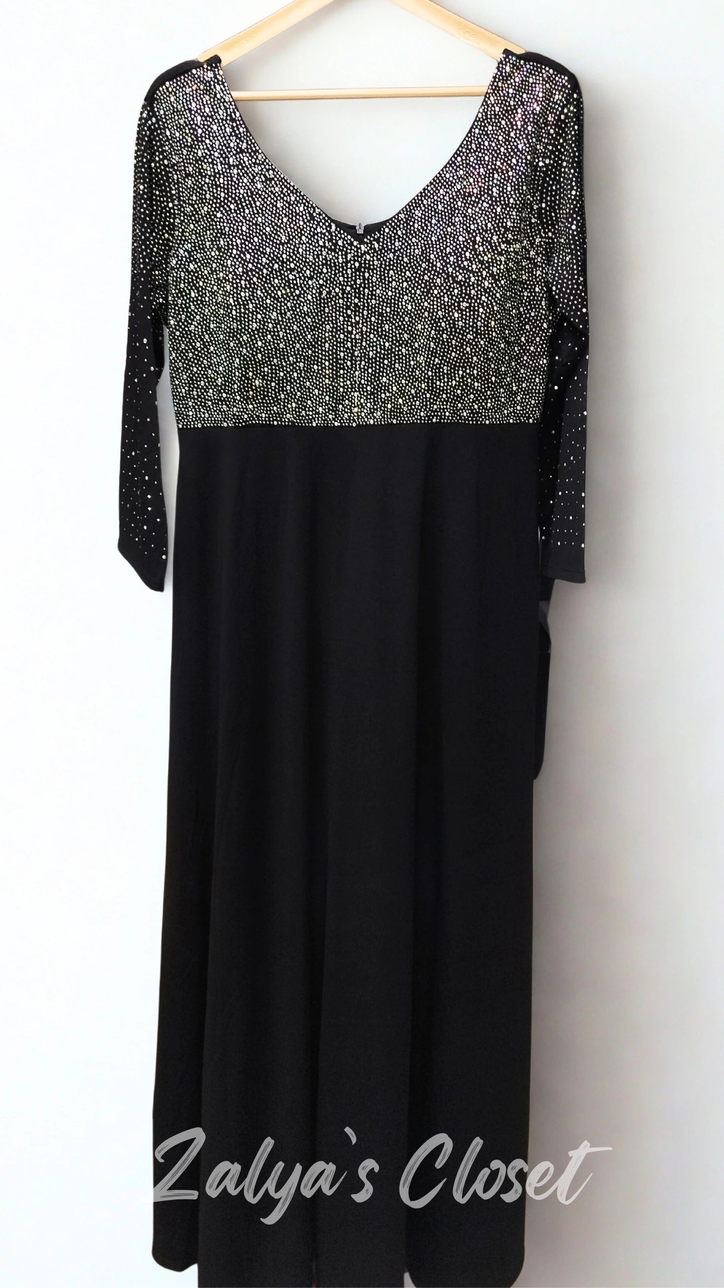 Half Multi Color Stone Work Dress image 12