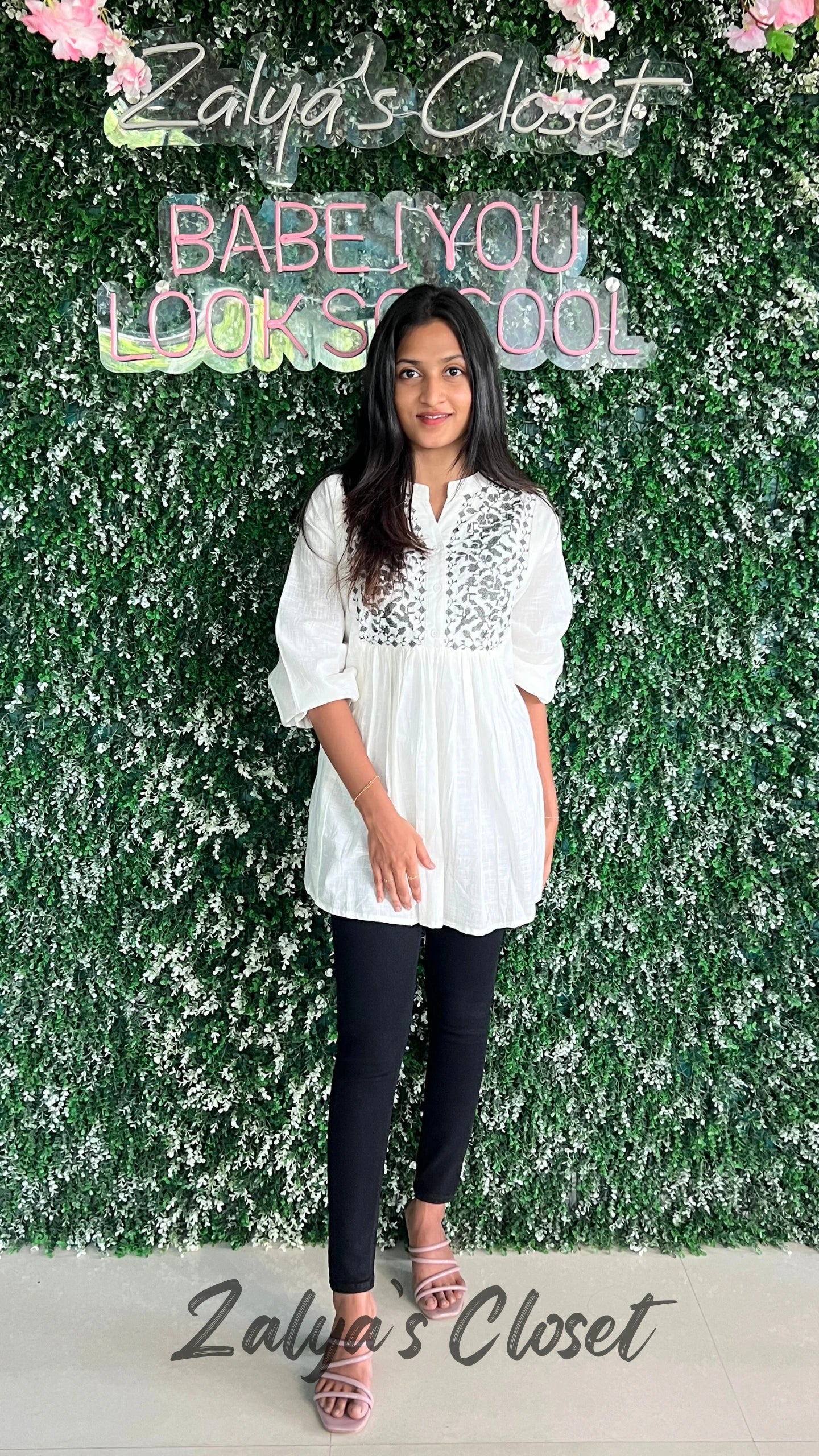 Peplum Style Tops - White, 40-44 image