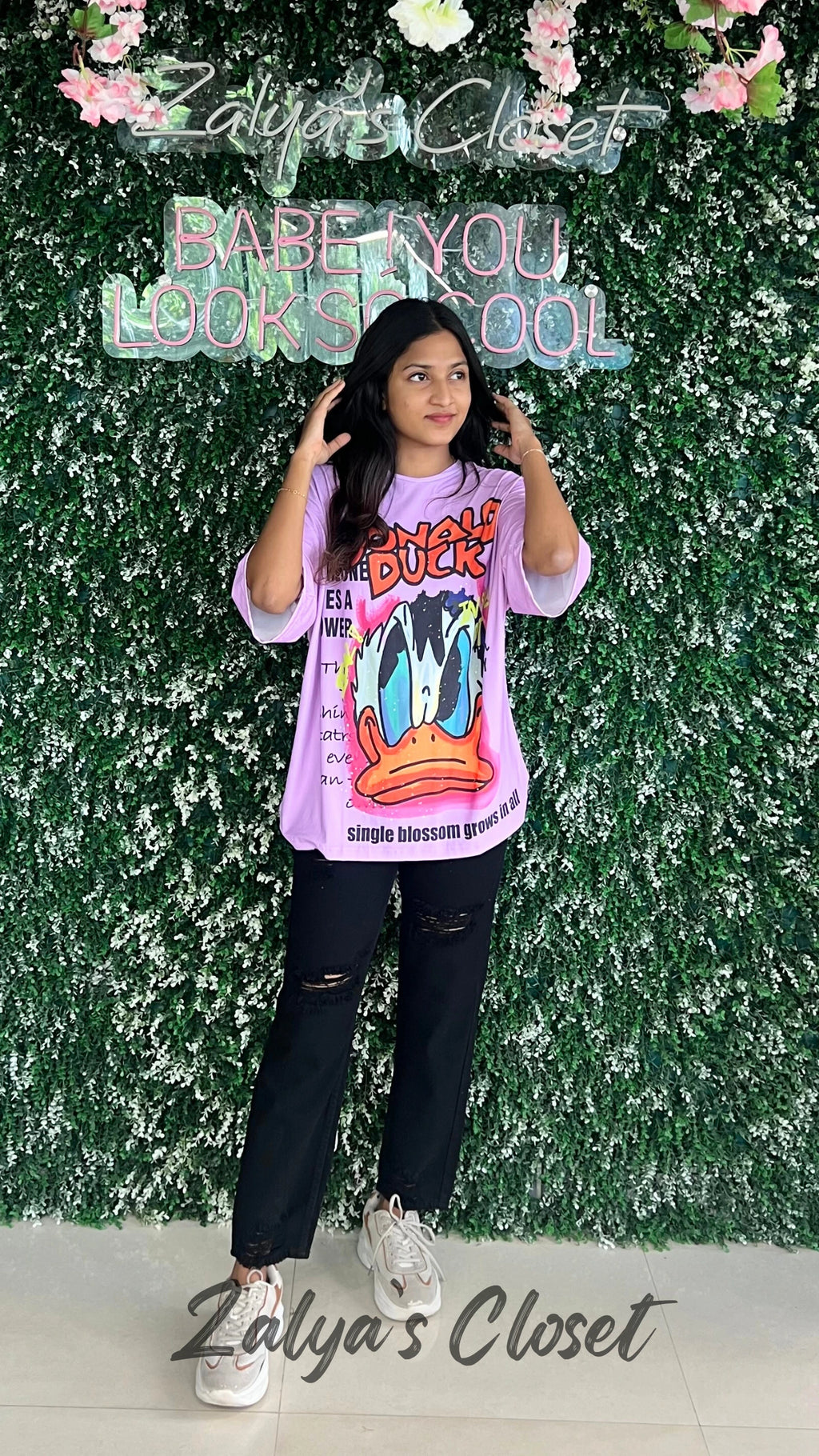 Funky Printed T-shirts - Lavendar2 image