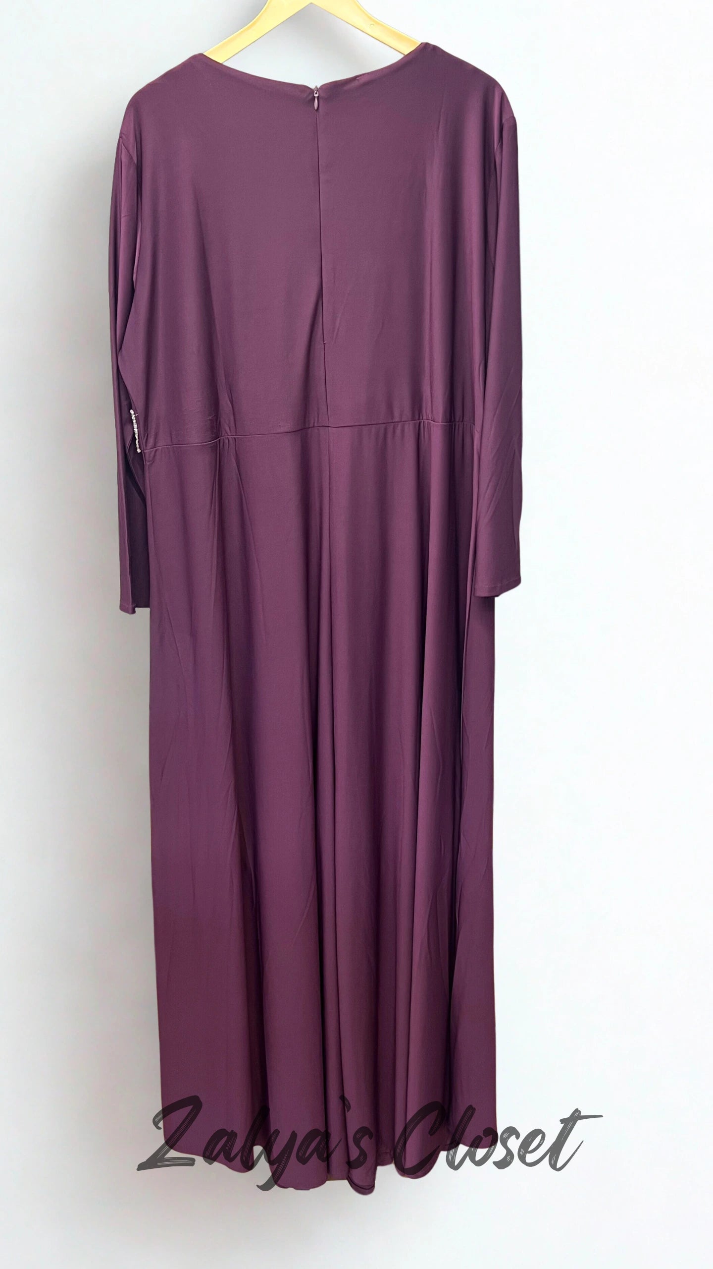 Side Stone work Party Wear Long Dress image 4